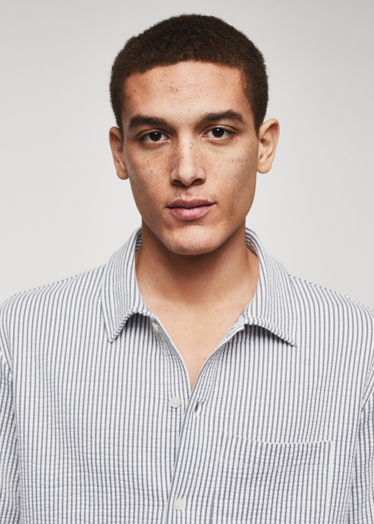 Camisa algodón seersucker mil rayas - Detalle del artículo 1