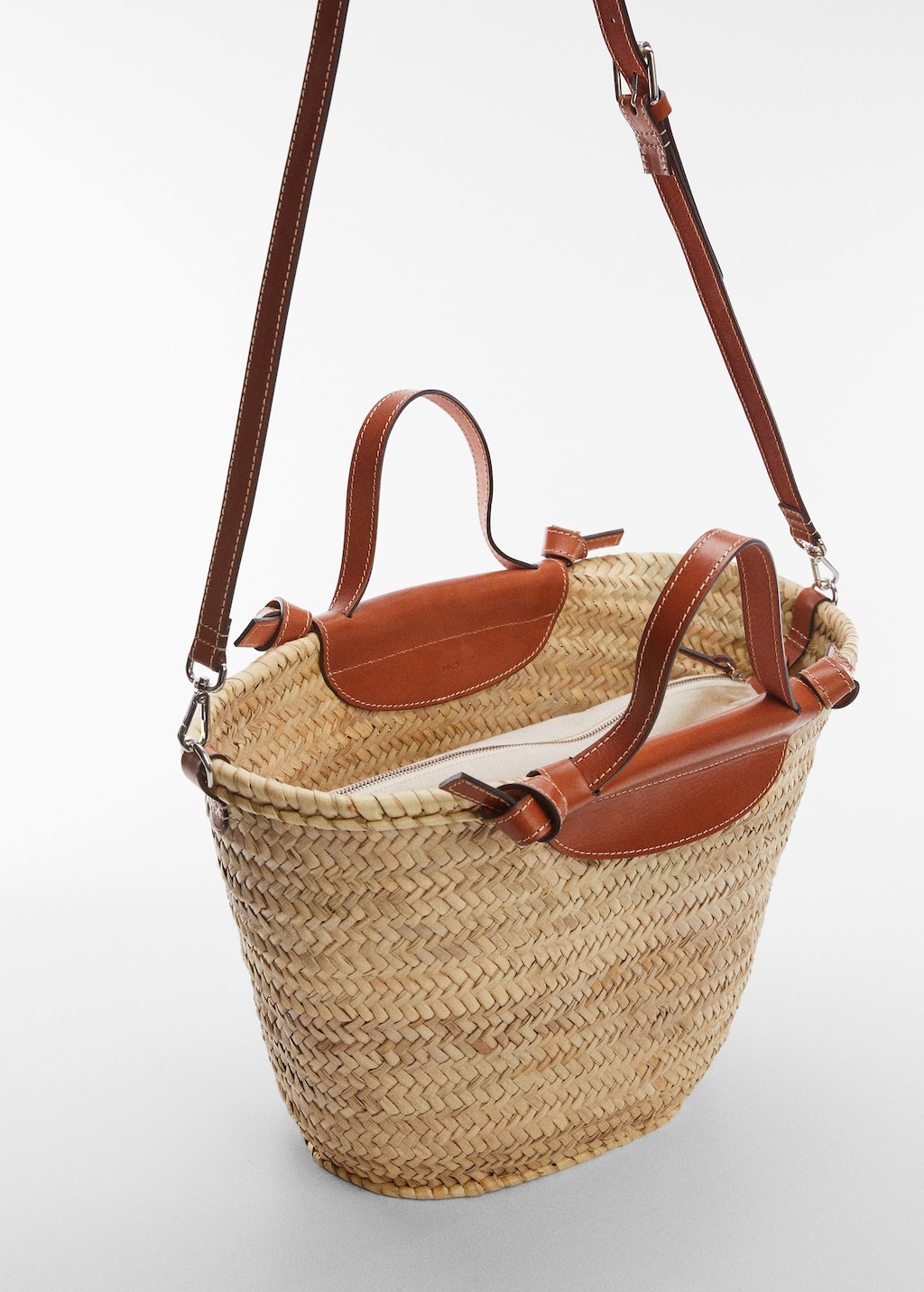 Raffia tote bag