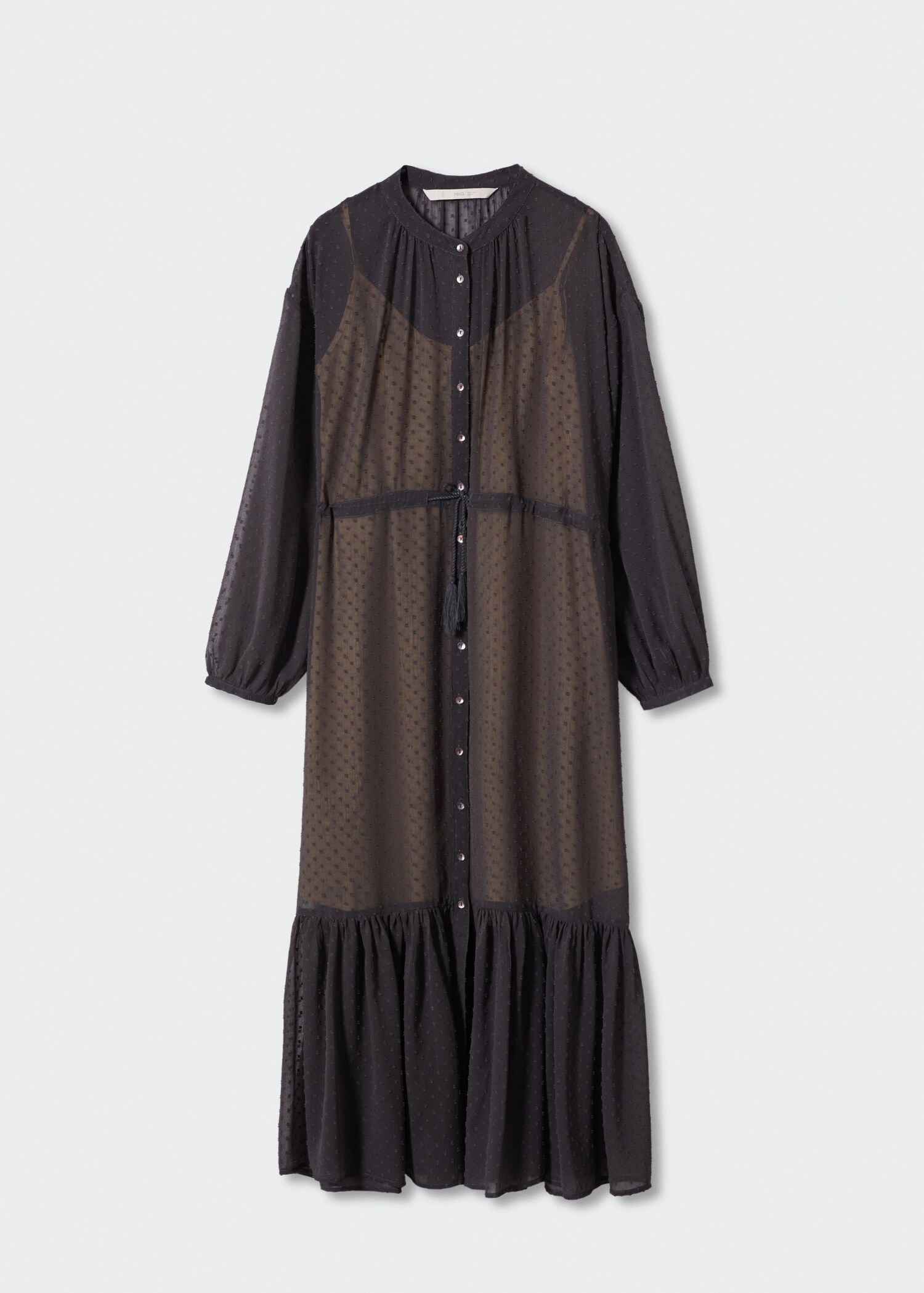 Vestido camisero plumeti - Artículo sin modelo