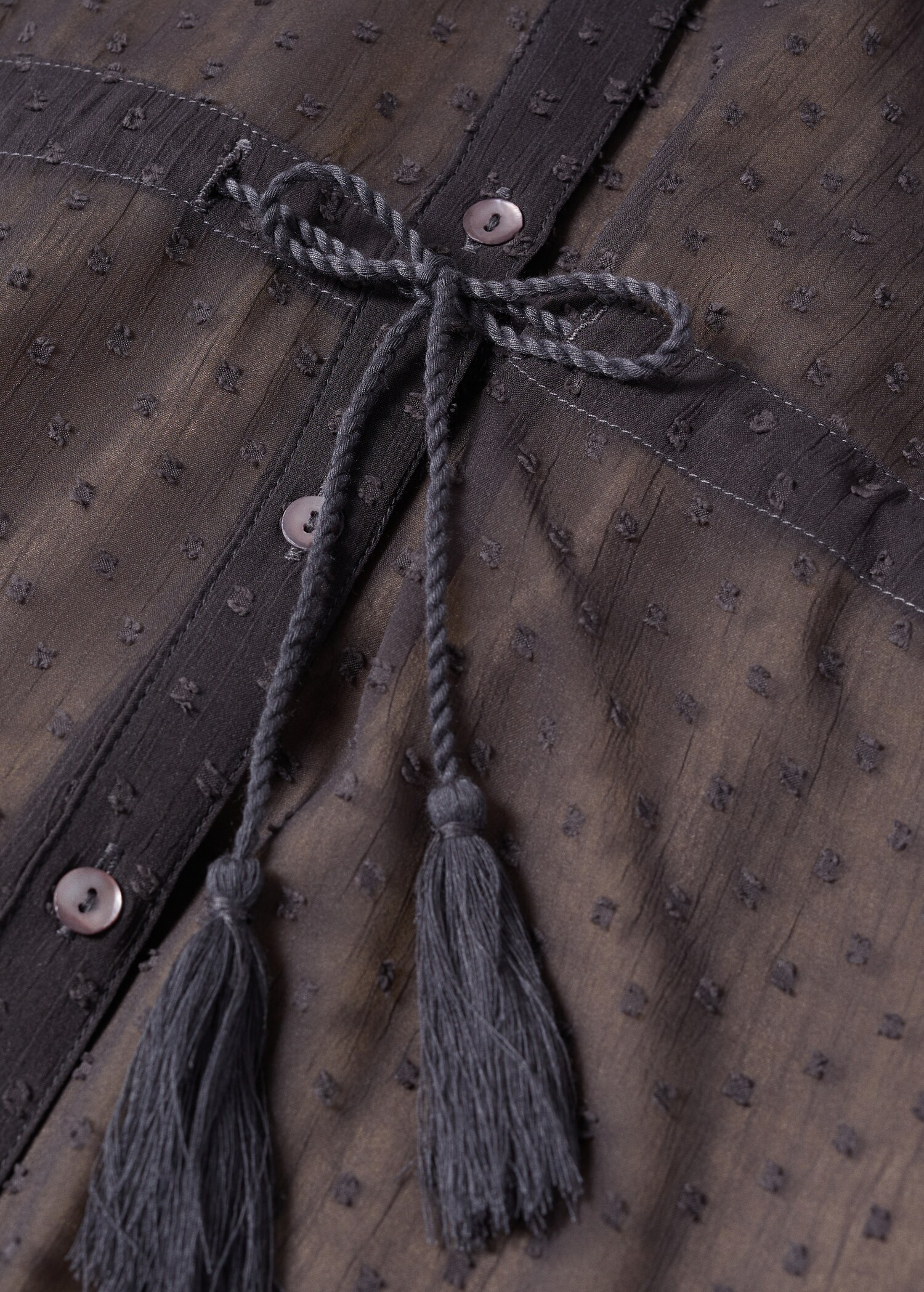 Vestido camisero plumeti - Detalle del artículo 8