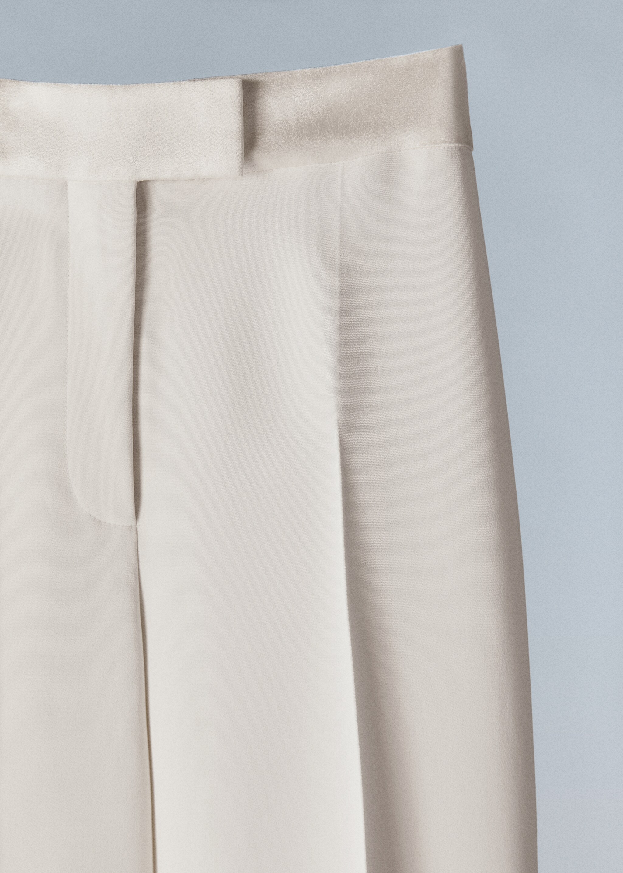 Palazzo suit trousers with satin details - Details of the article 8