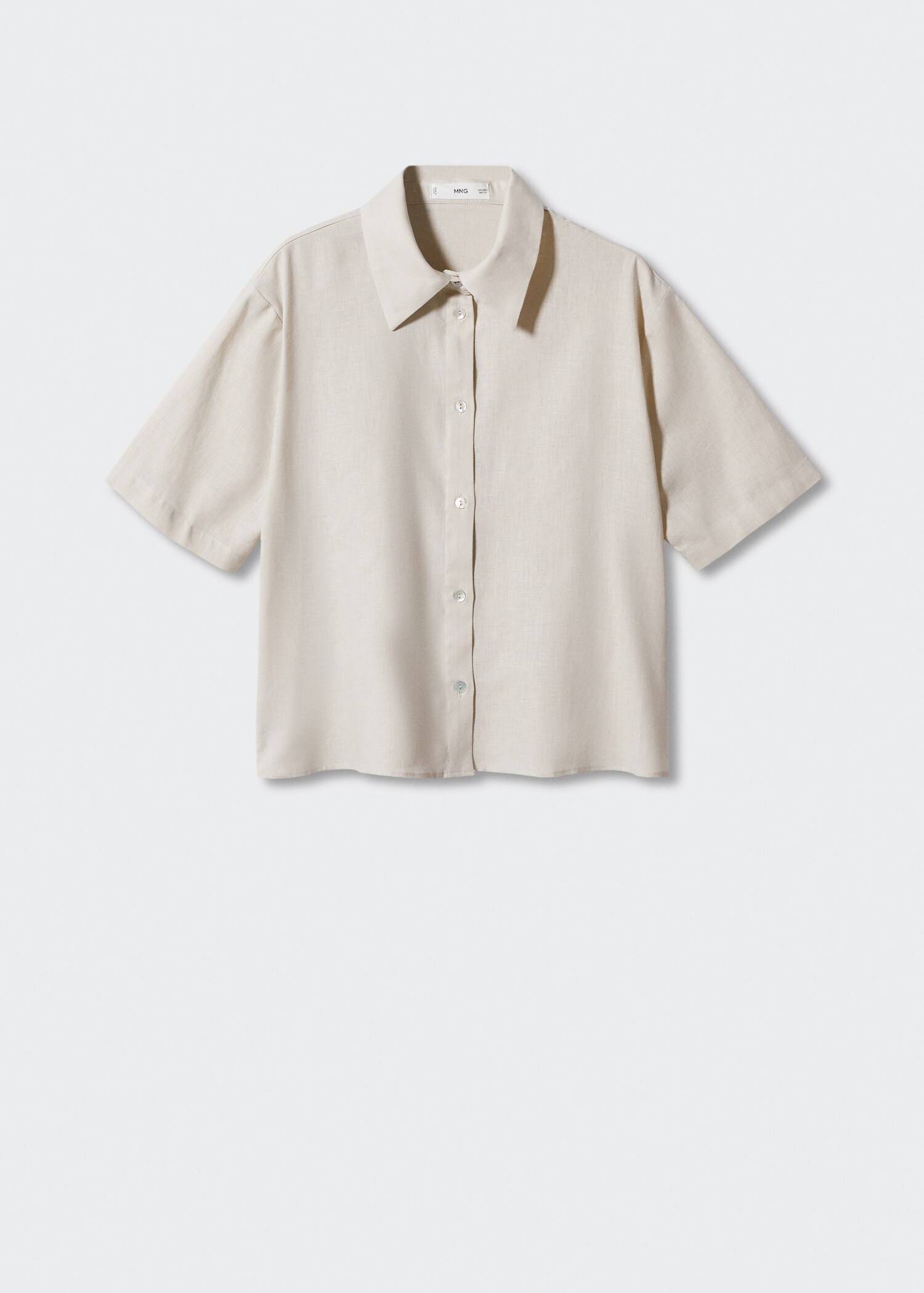 Linen pyjama shirt - Article without model