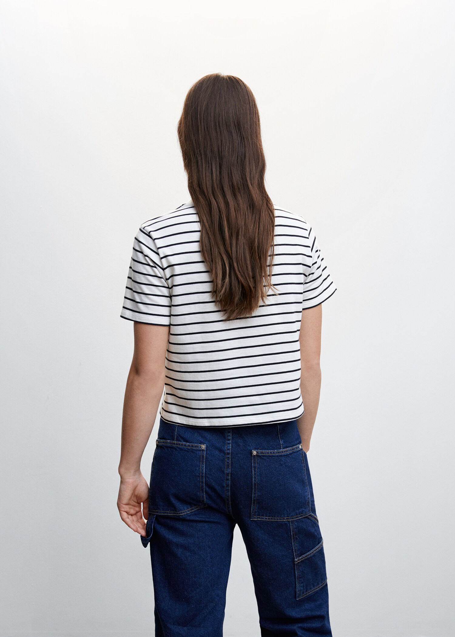 Camiseta punto rayas - Reverso del artículo