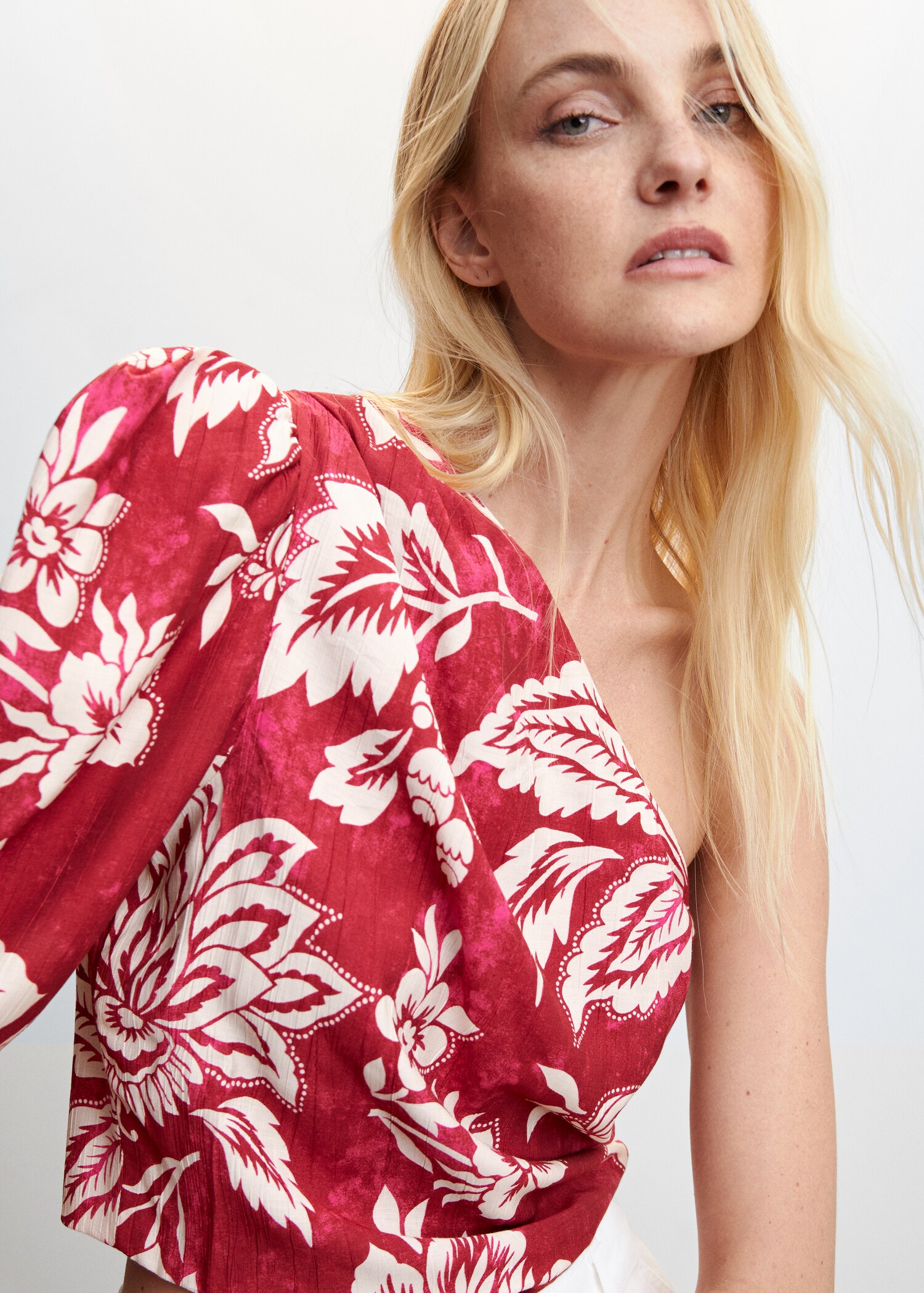 Blusa asimétrica estampada - Detalle del artículo 1