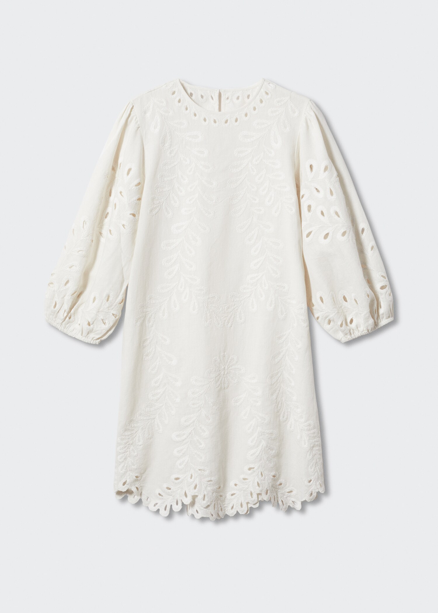 Embroidered openwork dress - Article without model