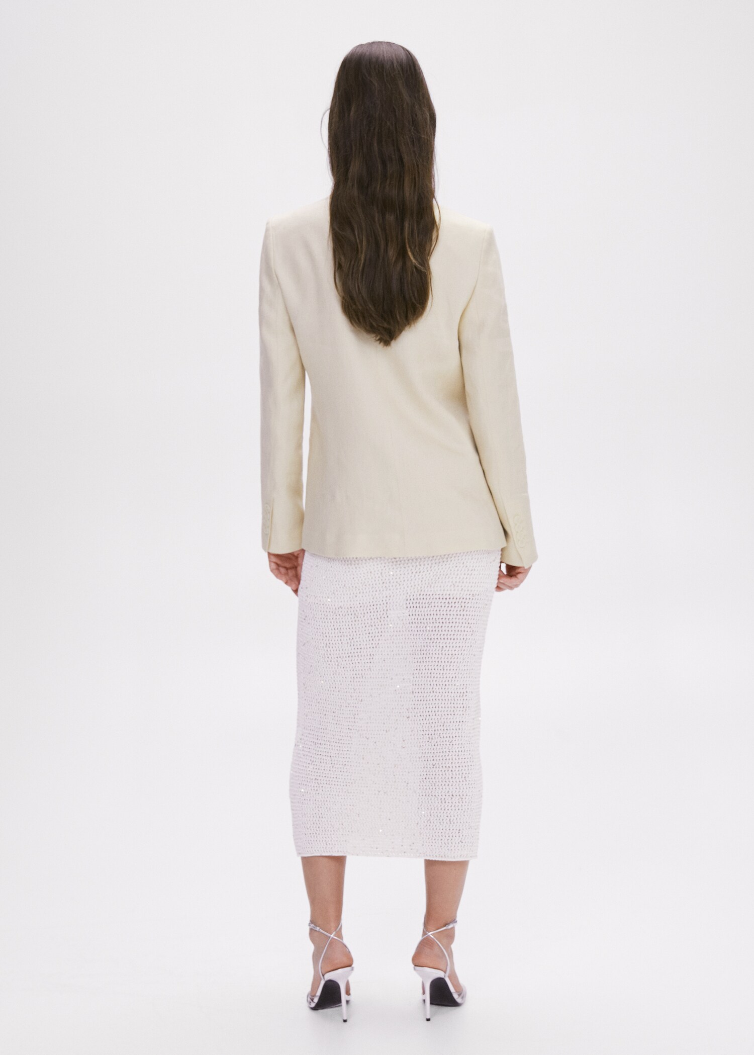 Veste lin bouton - Verso de l’article