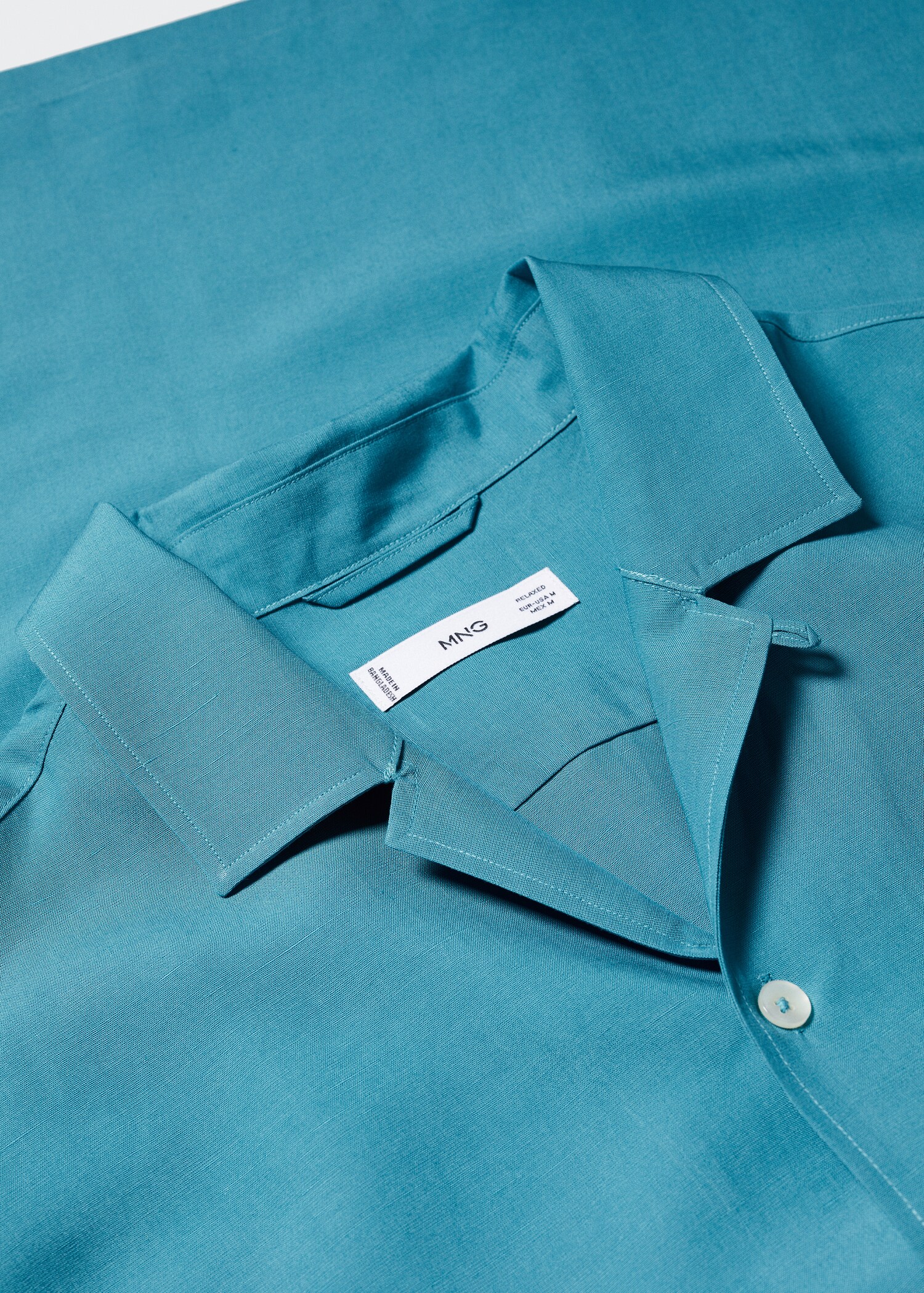 Regular-fit linen bowling shirt - Details of the article 8