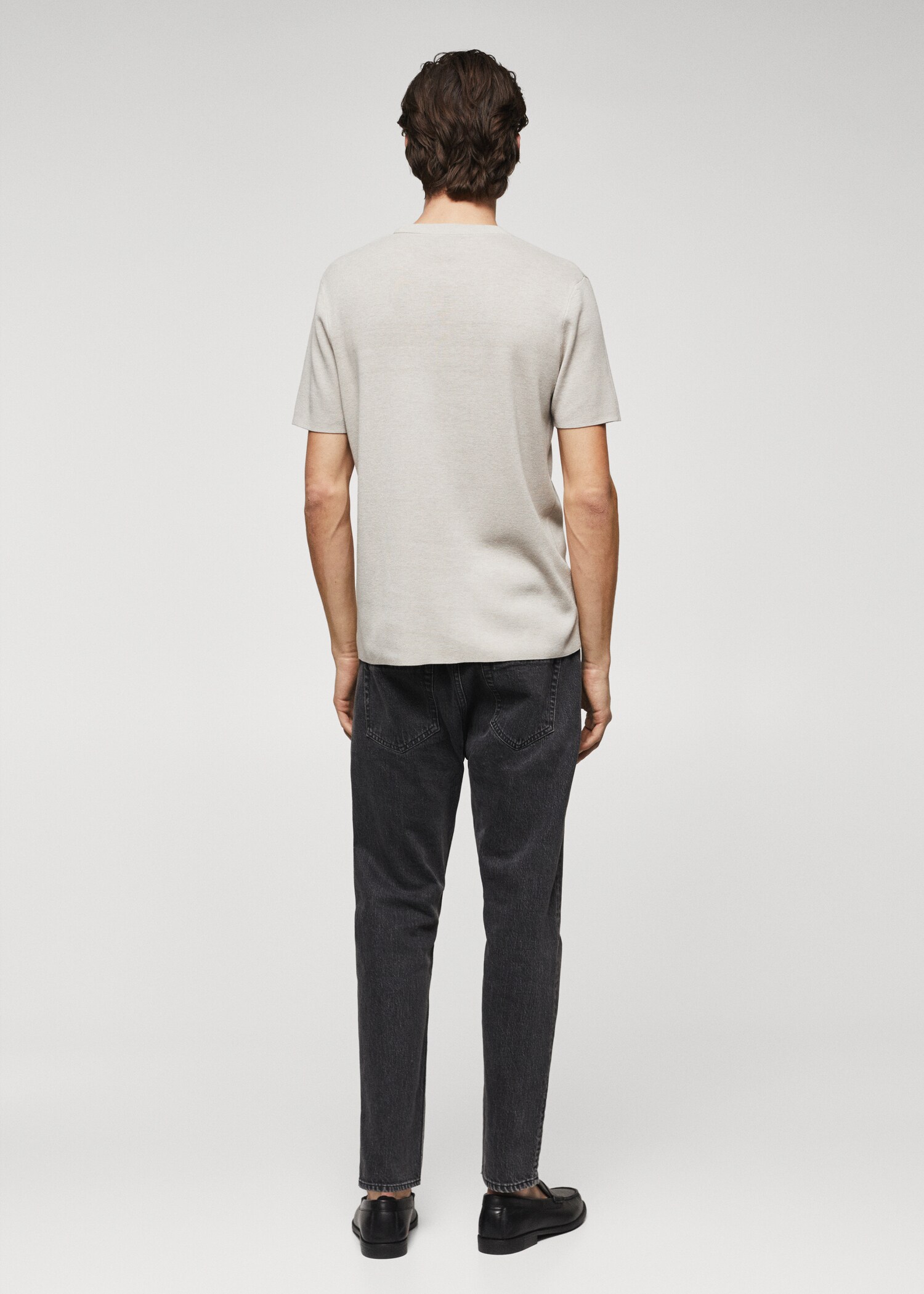 Tricou tricot subțire - Spatele articolului