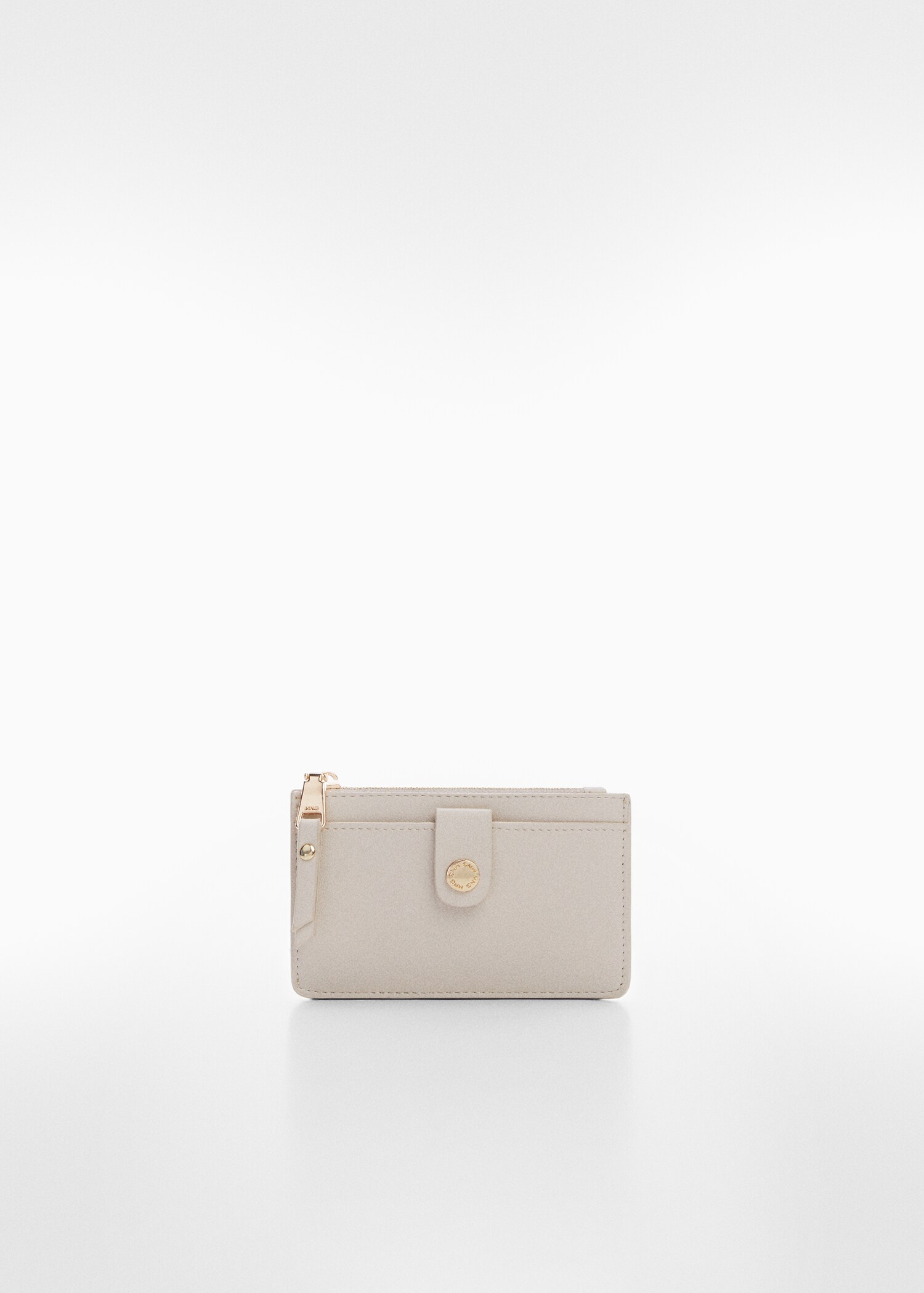 Card holder with button and logo - Article without model