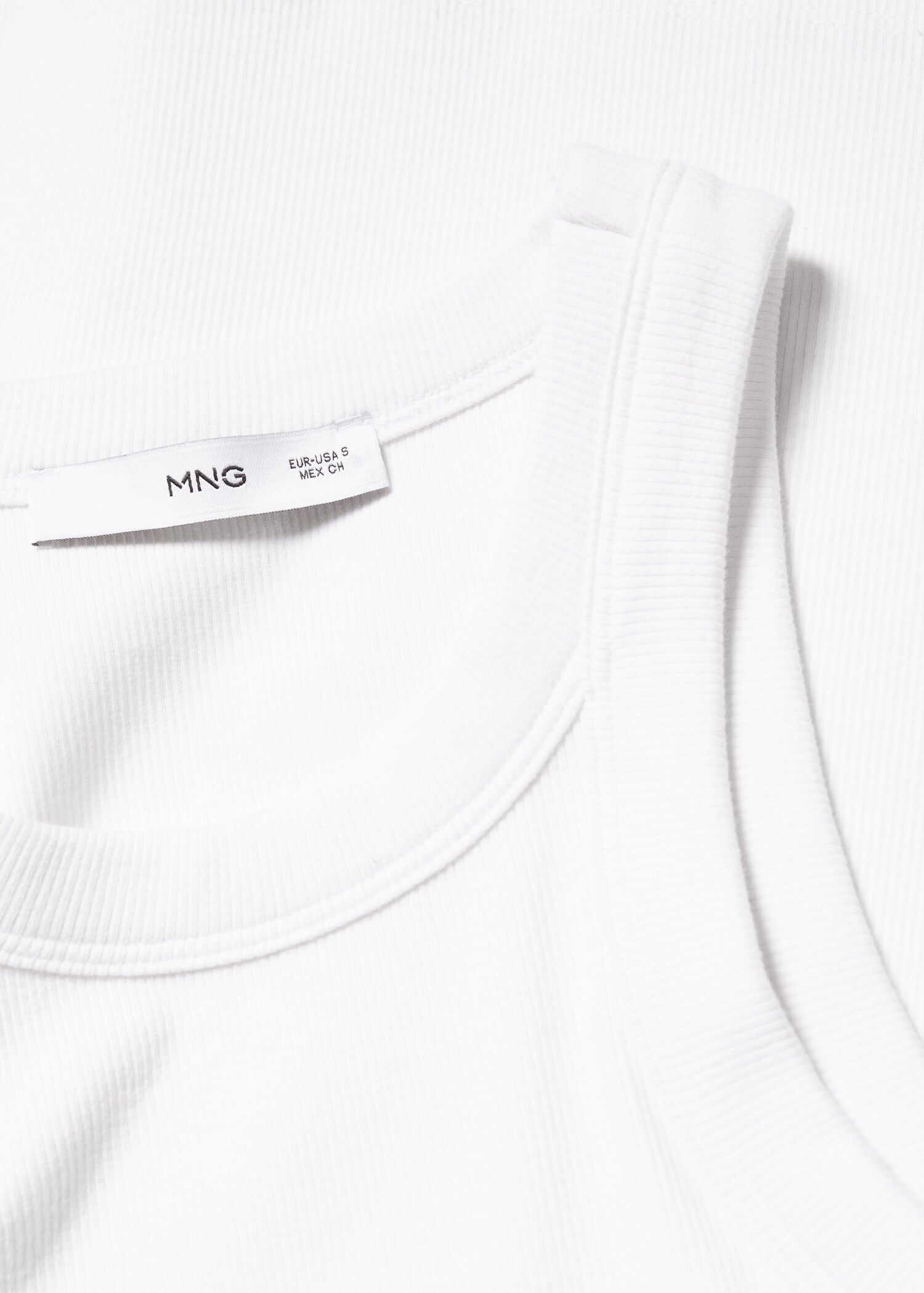 Ribbed cotton-blend top - Details of the article 8