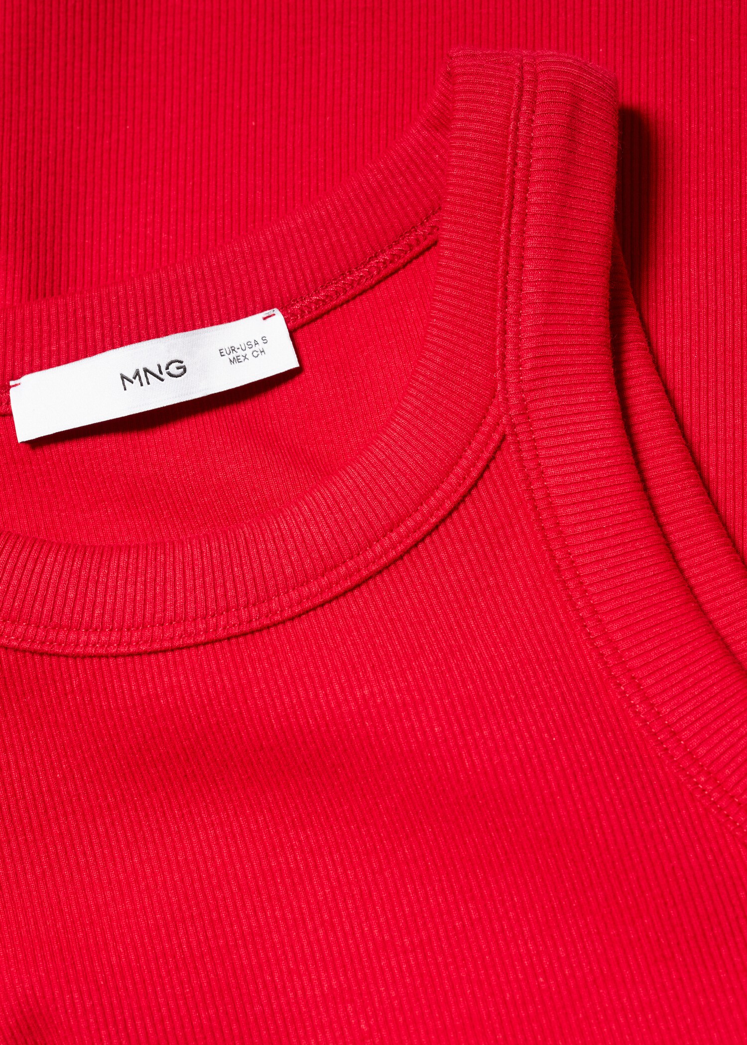 Ribbed cotton-blend top - Details of the article 8