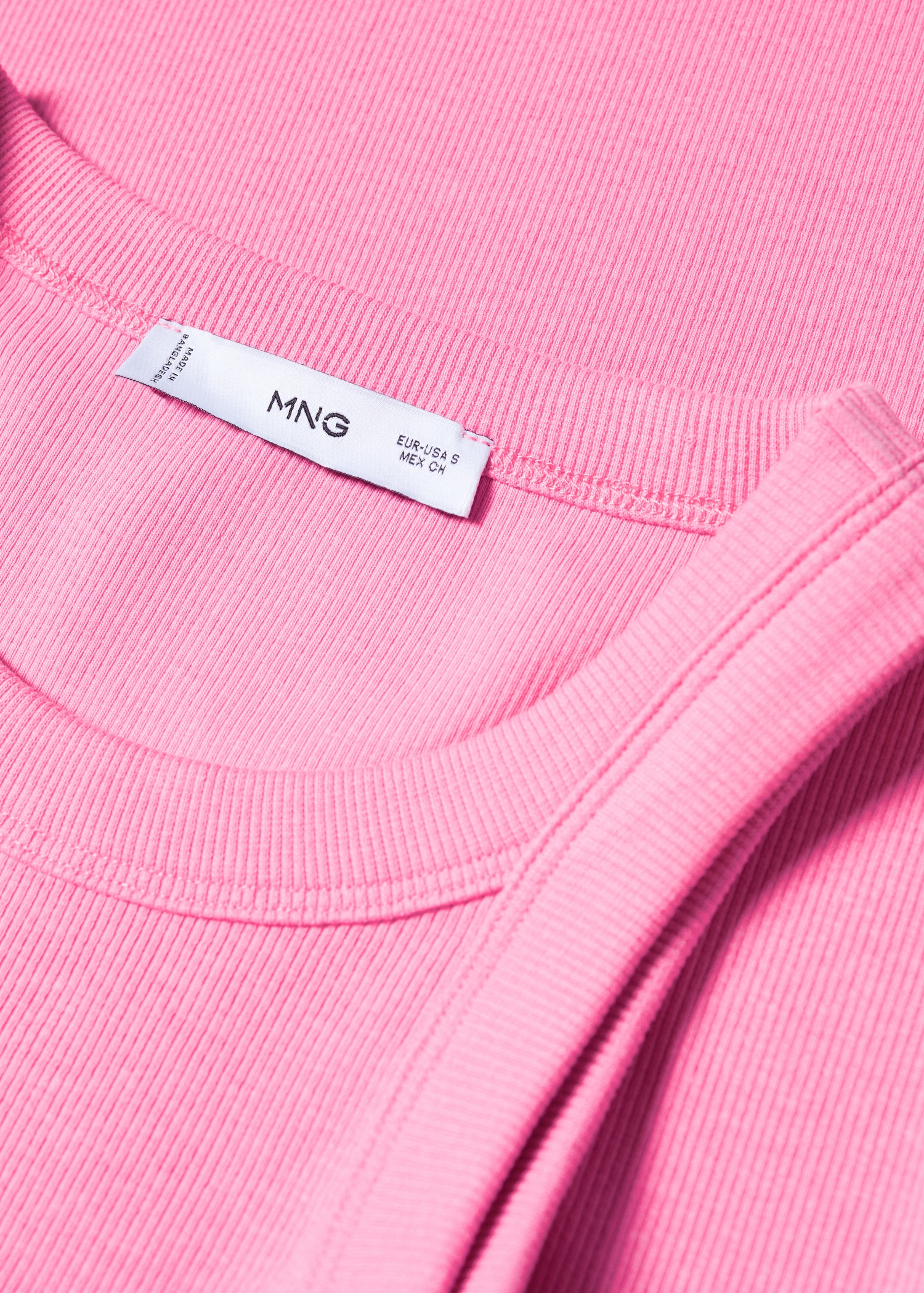 Ribbed cotton-blend top - Details of the article 8
