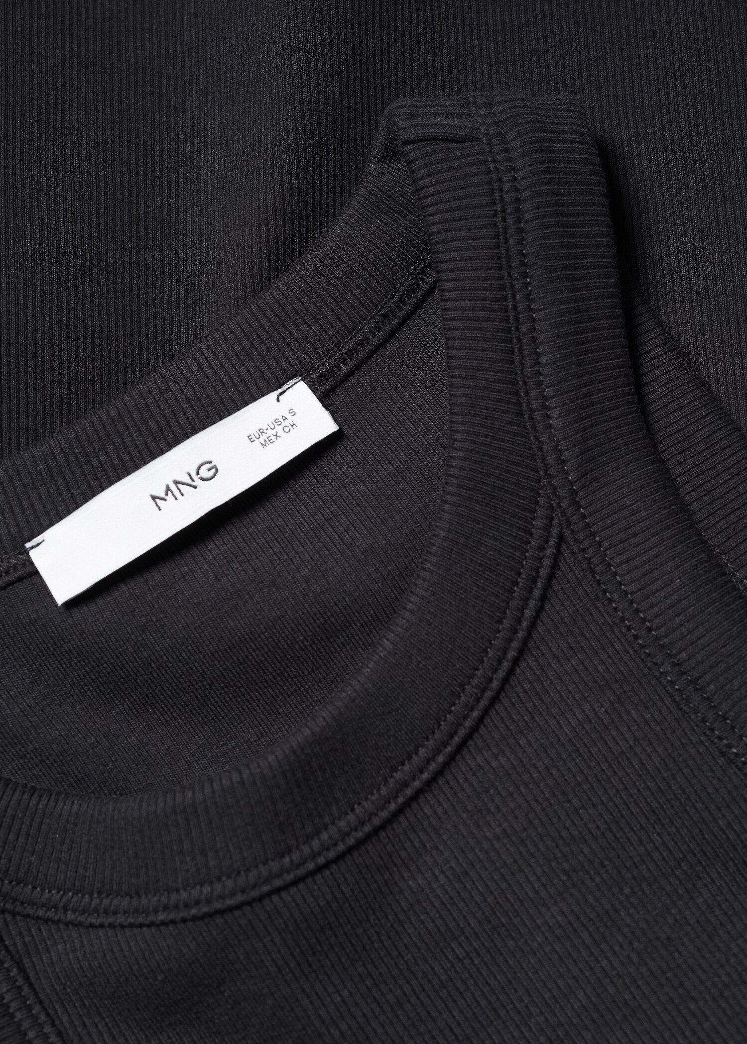 Ribbed cotton-blend top - Details of the article 8