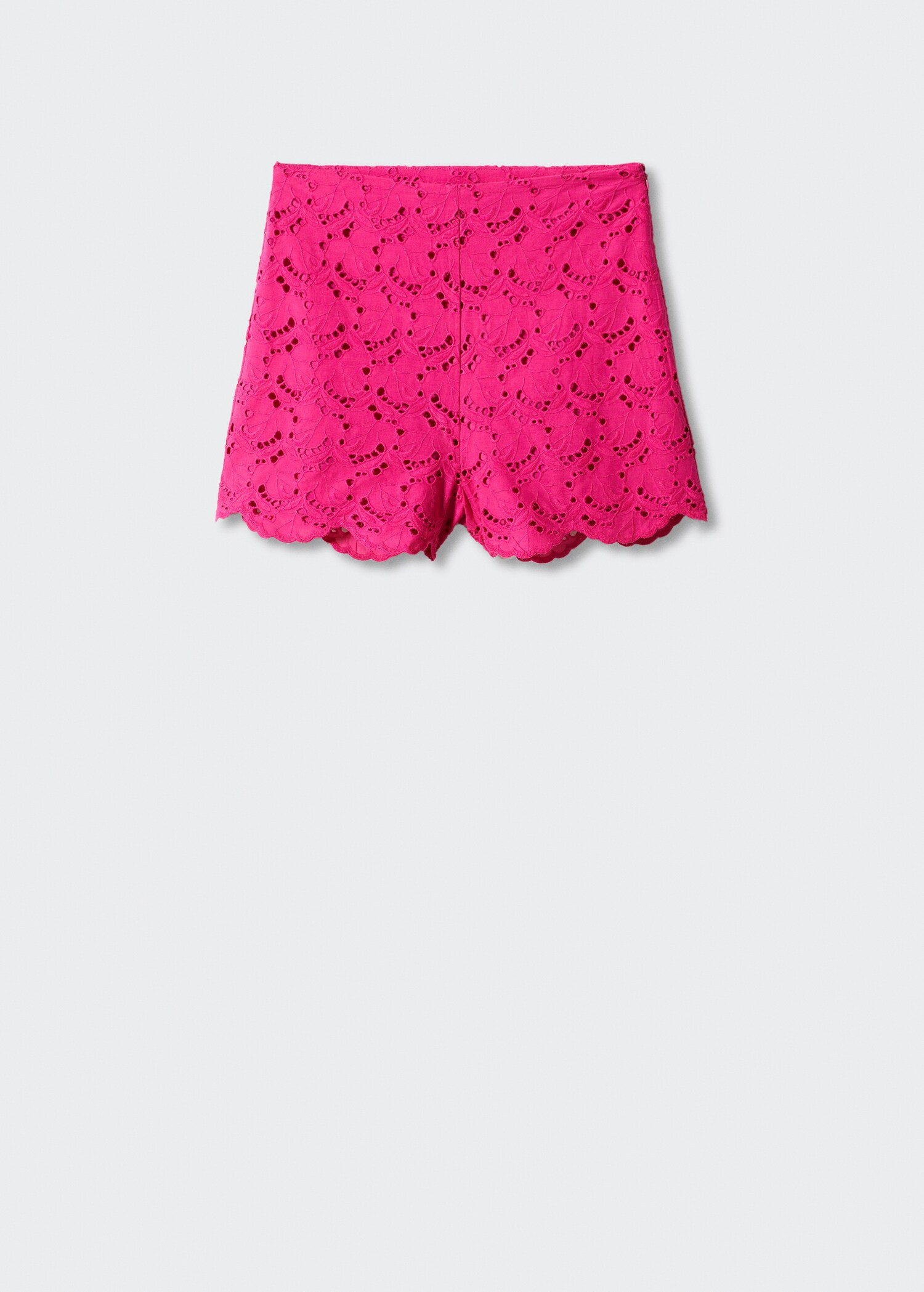 Embroidered openwork shorts - Article without model