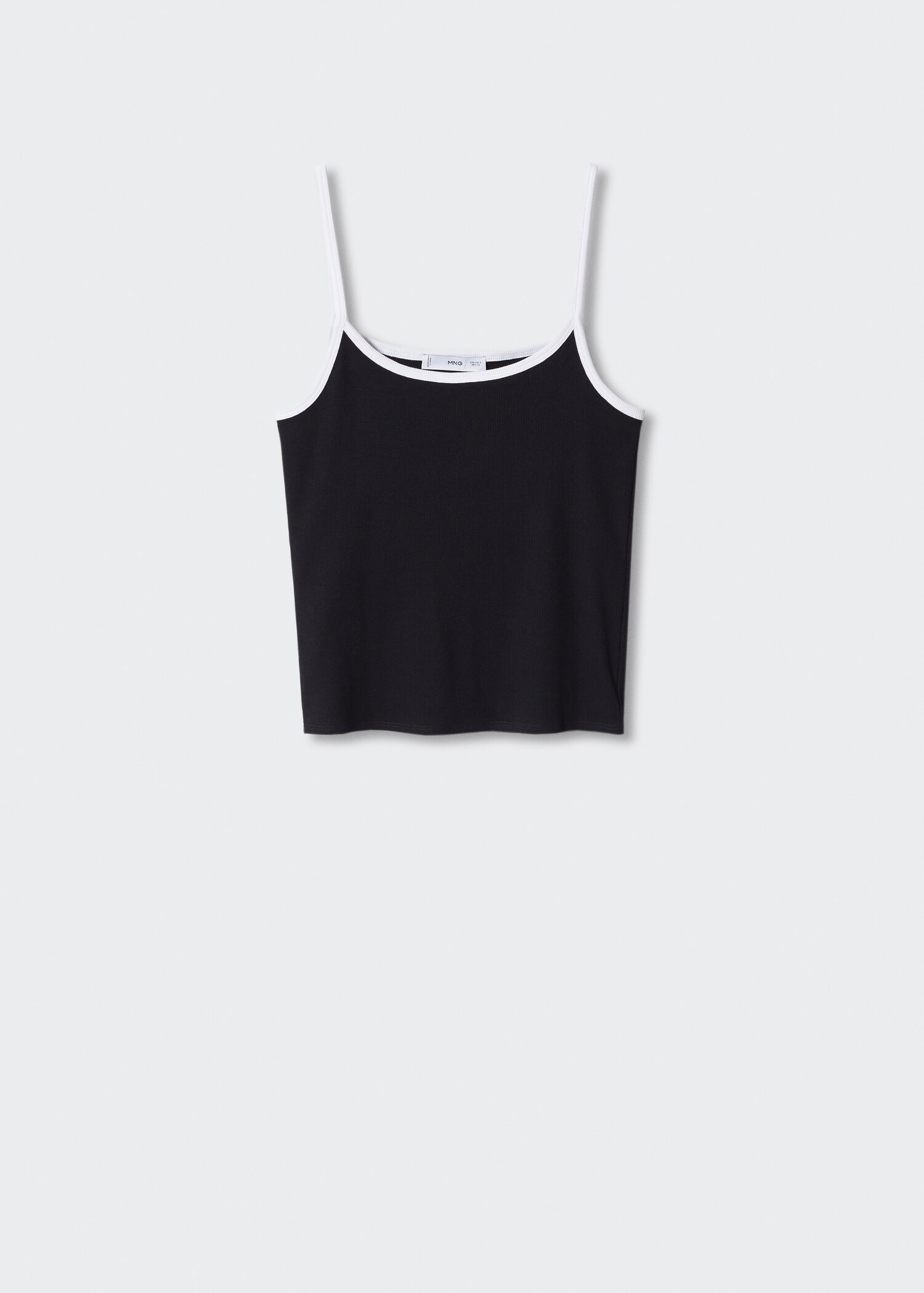 Contrast spaghetti strap top - Article without model
