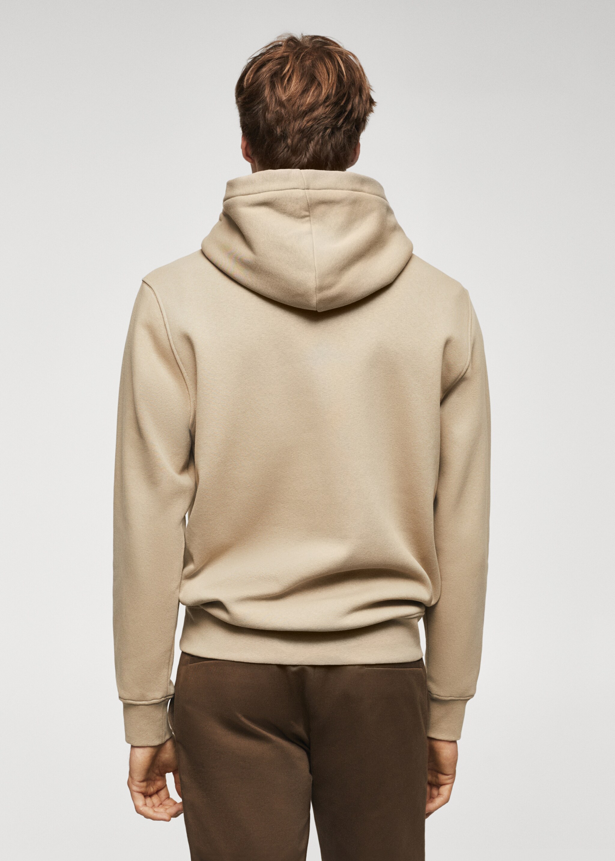 Patch cotton sweatshirt - Reverse of the article