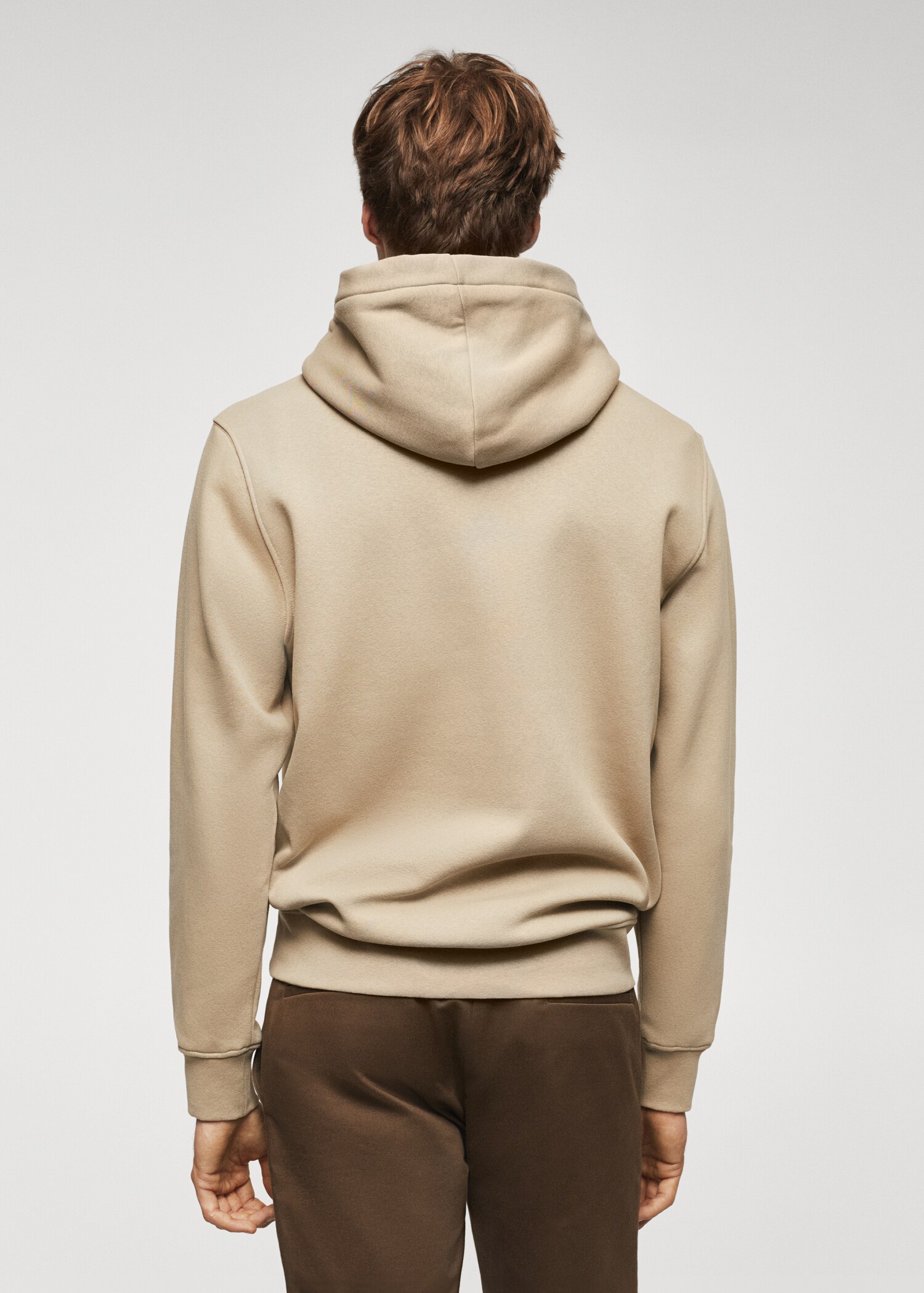 Sudadera algodón parche - Reverso del artículo