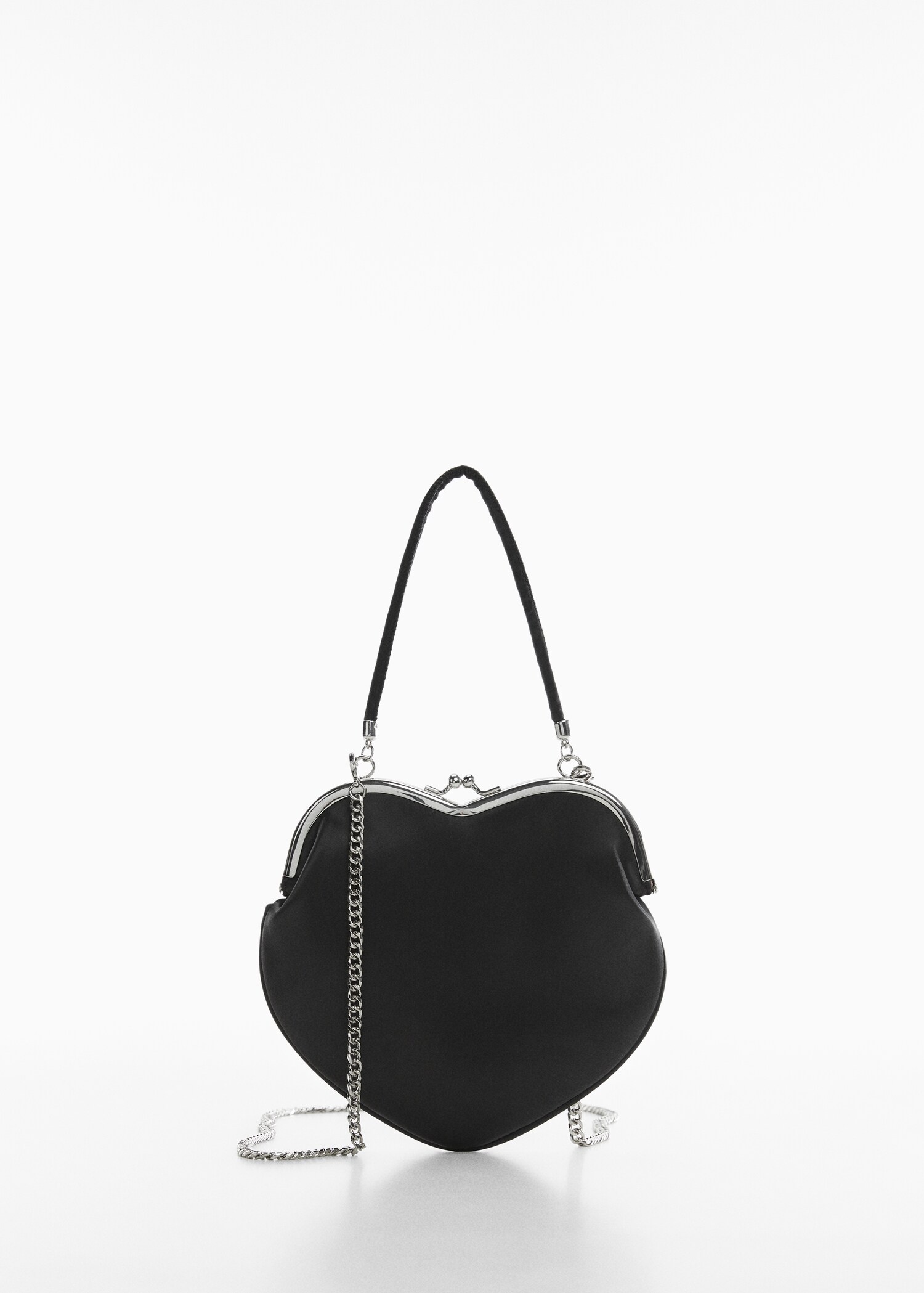 Satin bag with metal clasp - Article without model