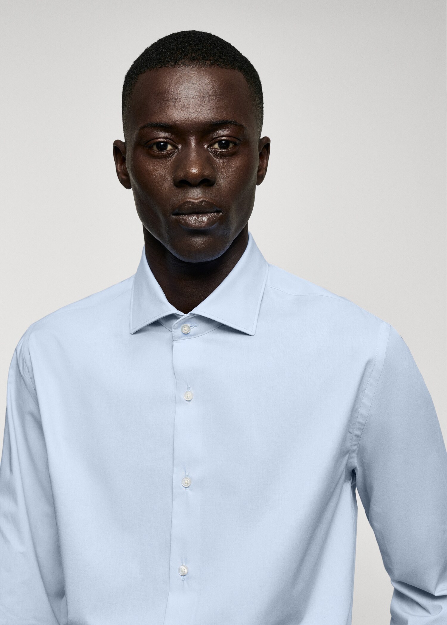 Cămașă slim fit din bumbac stretch - Detaliu al articolului 1