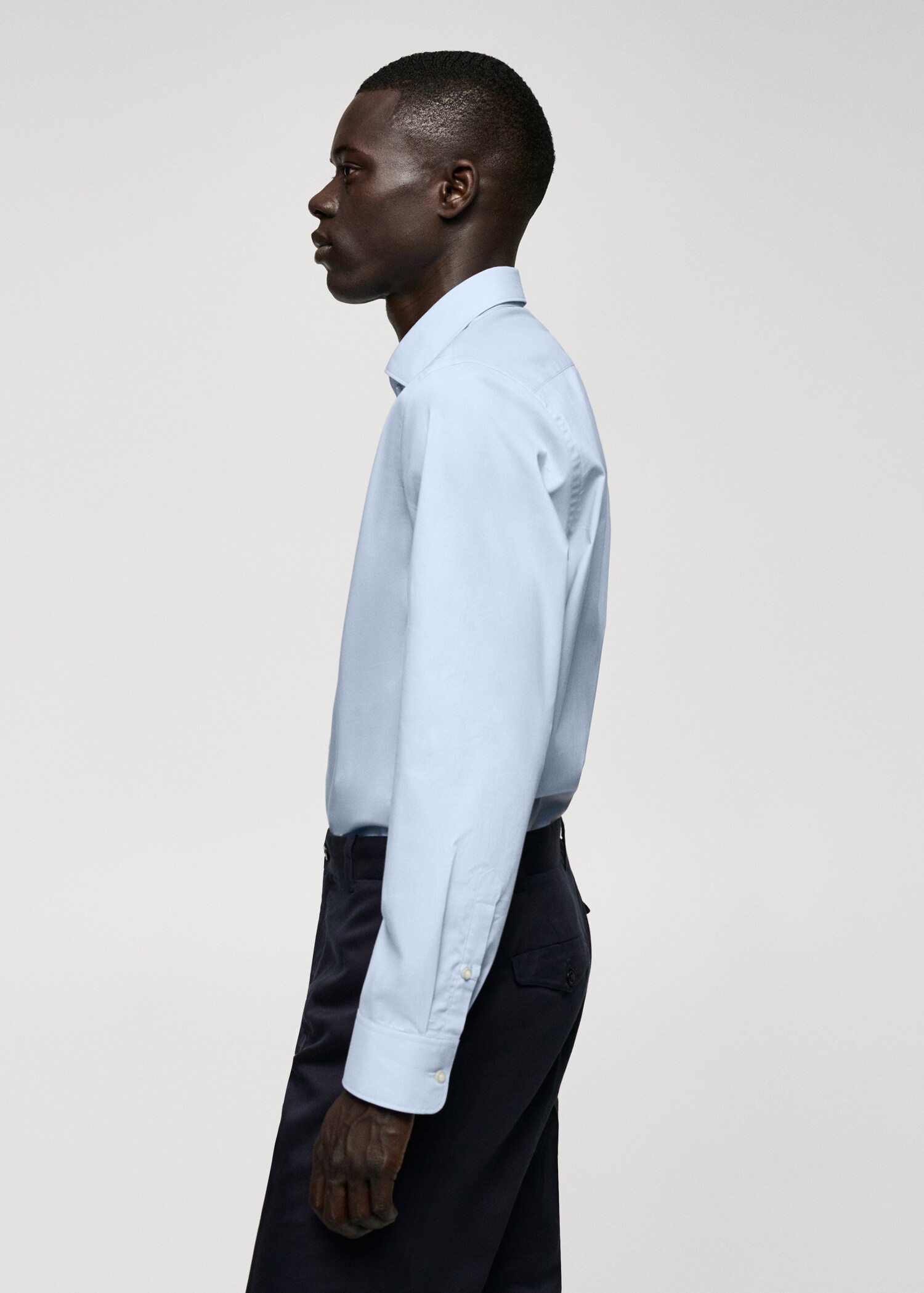 Cămașă slim fit din bumbac stretch - Detaliu al articolului 2