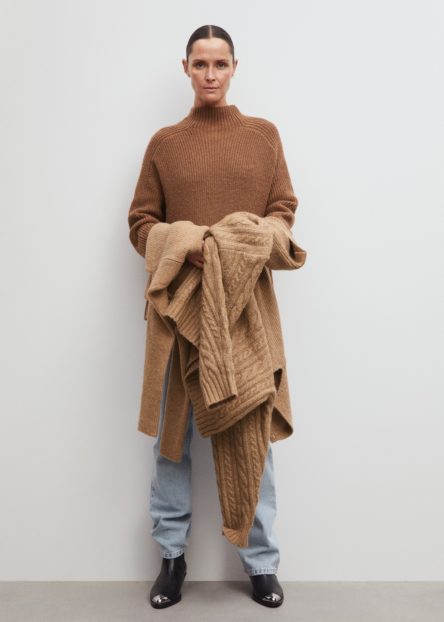 High collar ribbed knit  sweater - Details of the article 9