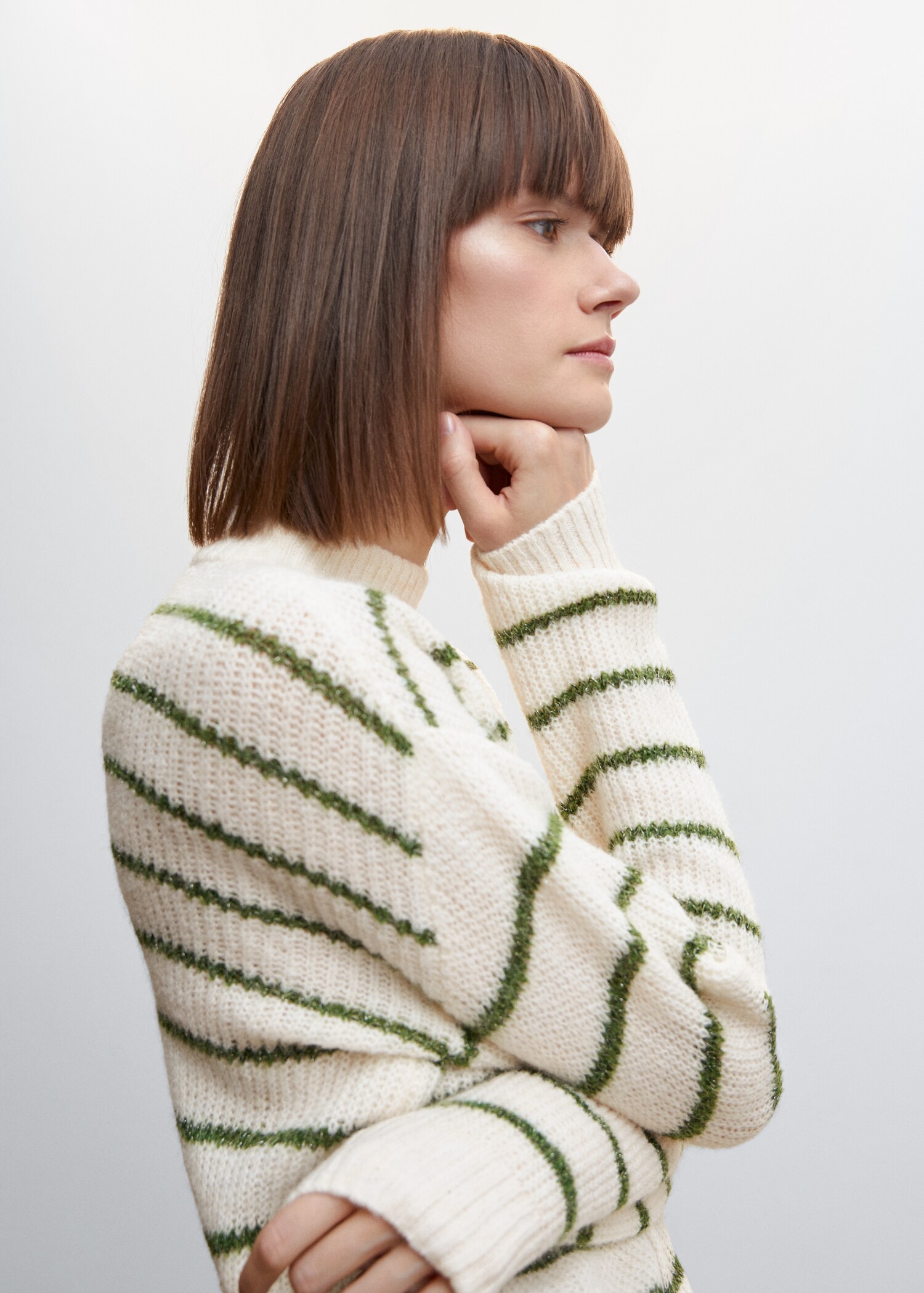Camisola às riscas de lurex - Pormenor do artigo 1