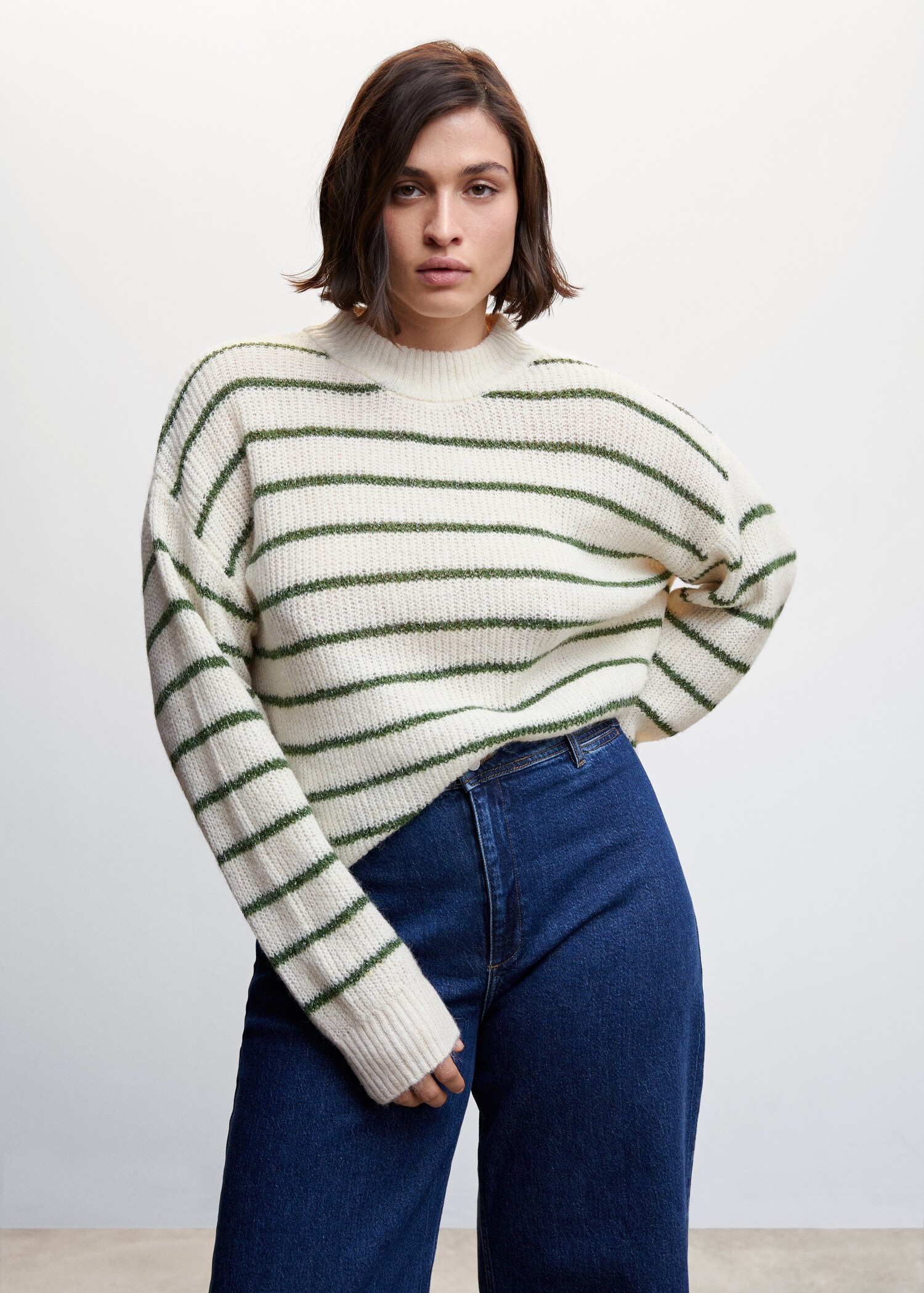 Camisola às riscas de lurex - Pormenor do artigo 5