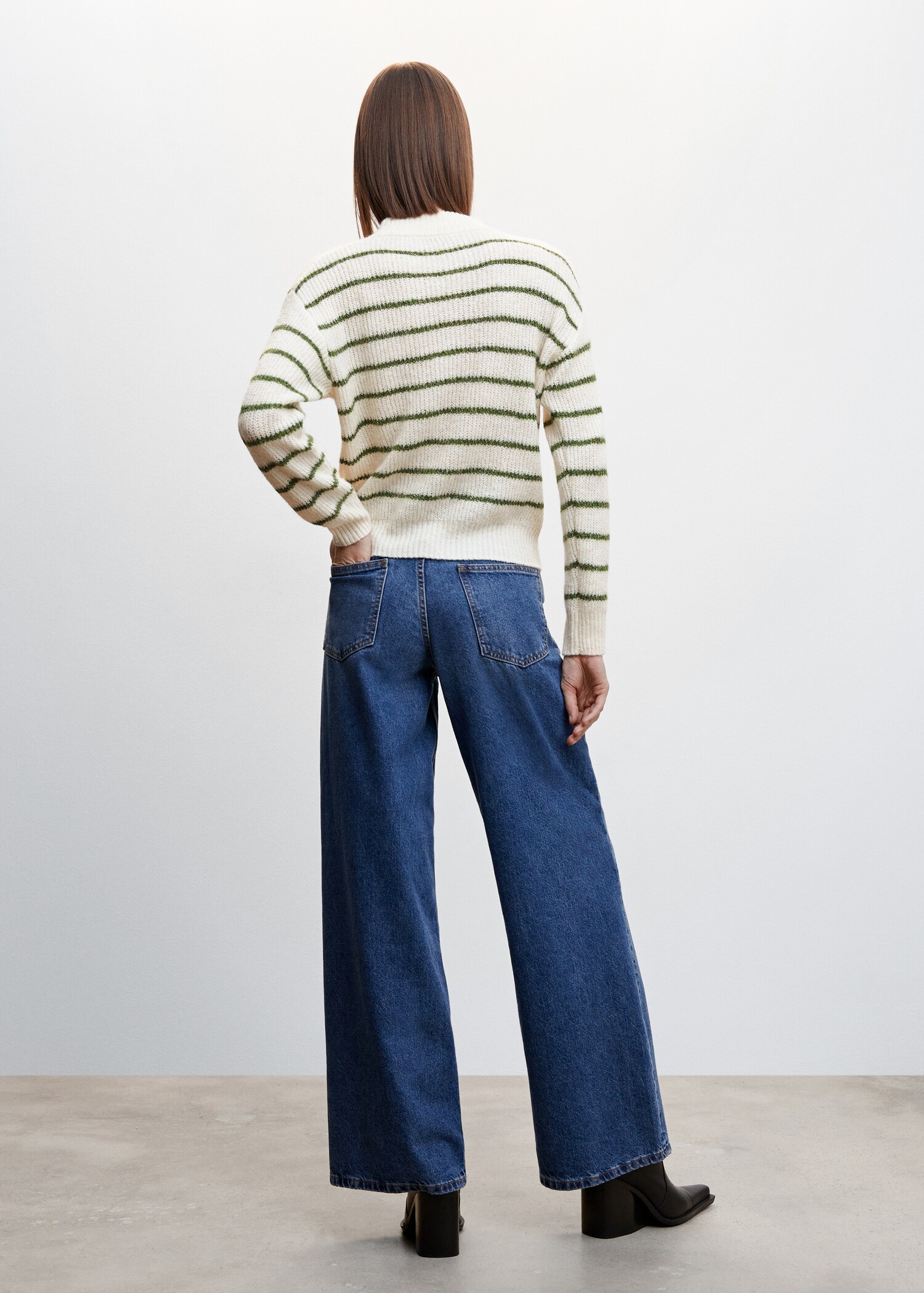 Camisola às riscas de lurex - Verso do artigo