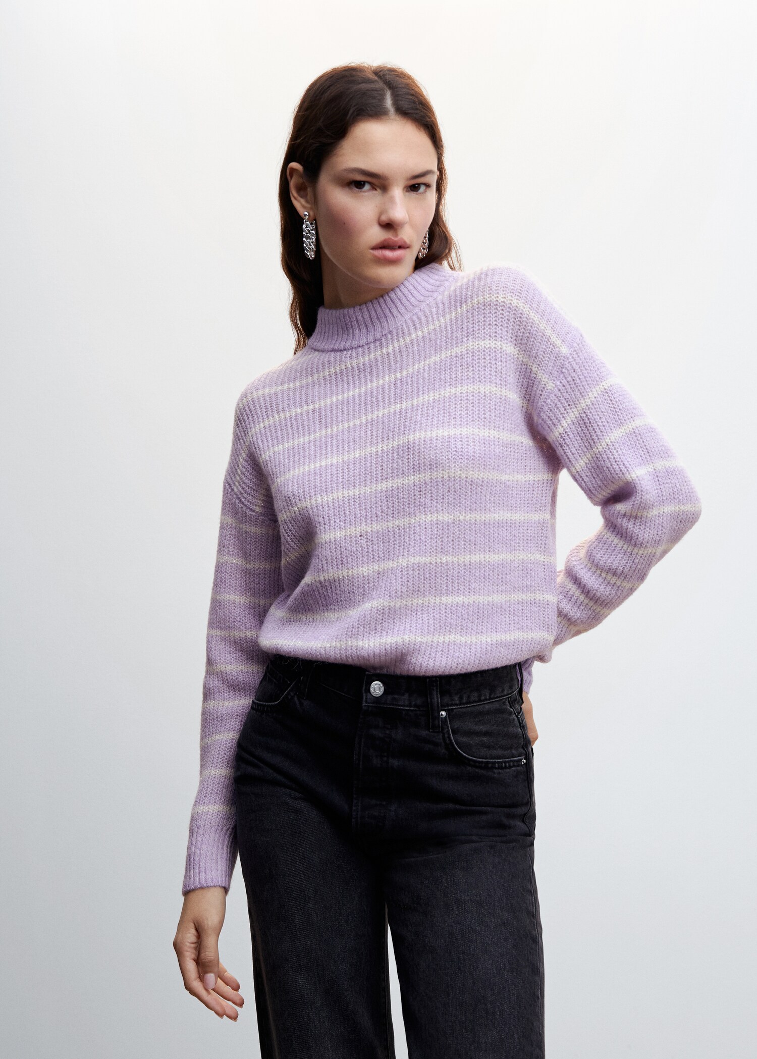 Lurex stripes sweater - Medium plane