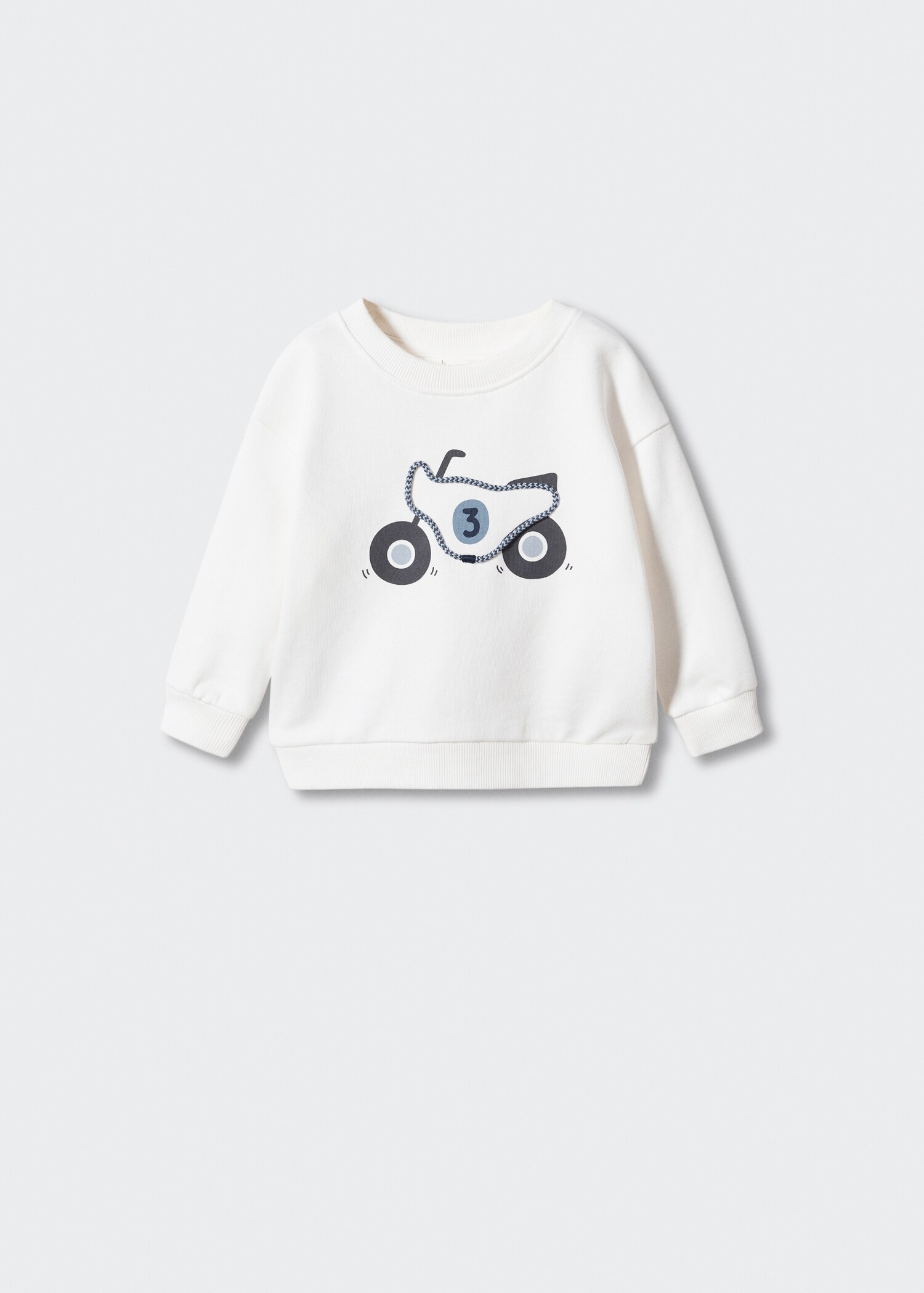 Printed cotton sweatshirt - Article without model
