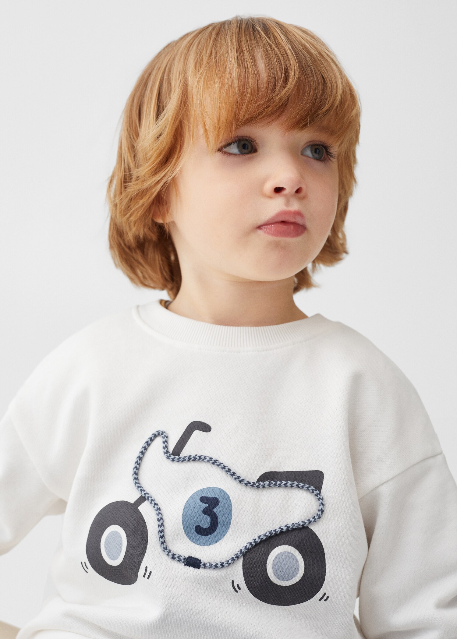 Printed cotton sweatshirt - Details of the article 1