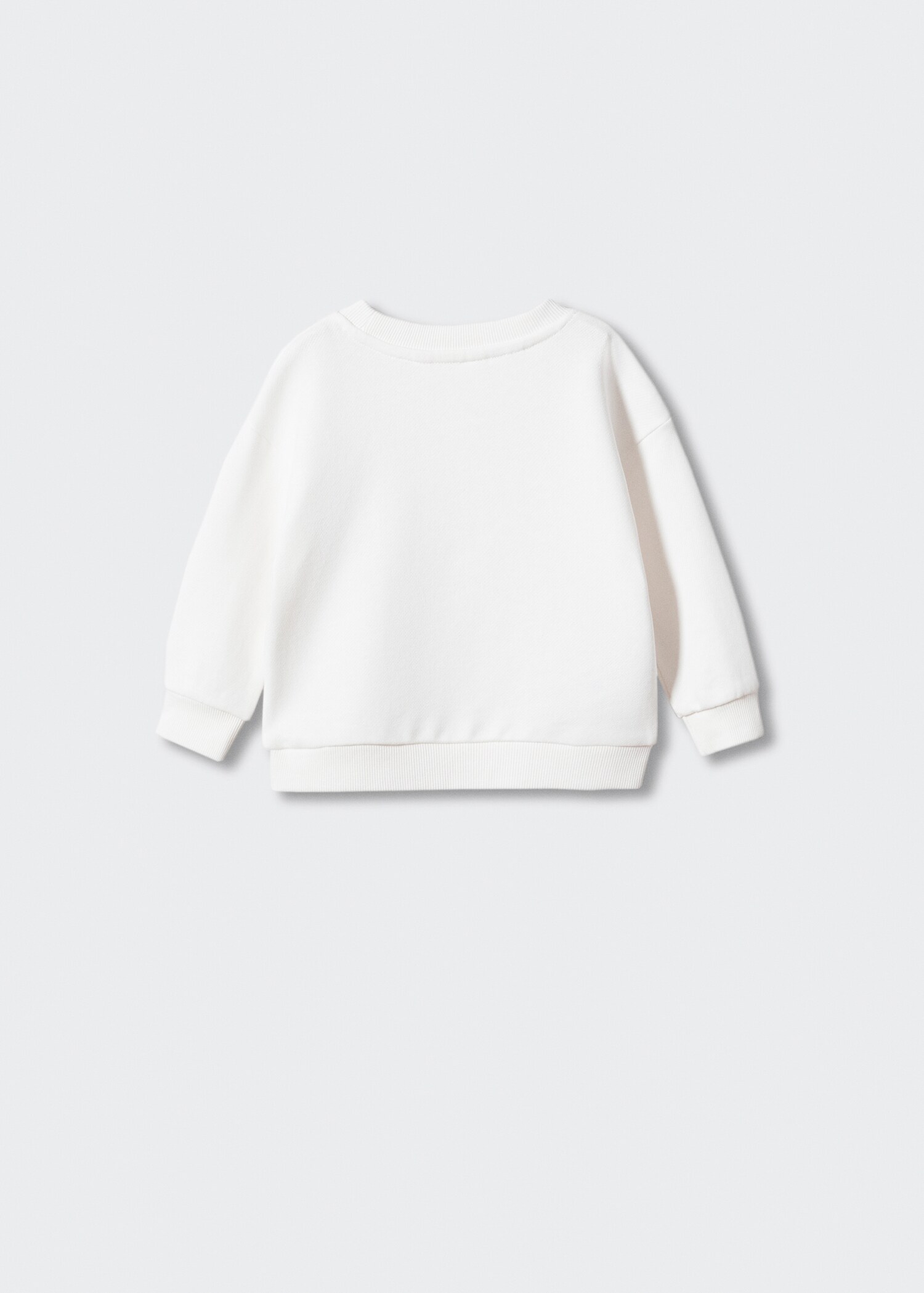 Printed cotton sweatshirt - Reverse of the article