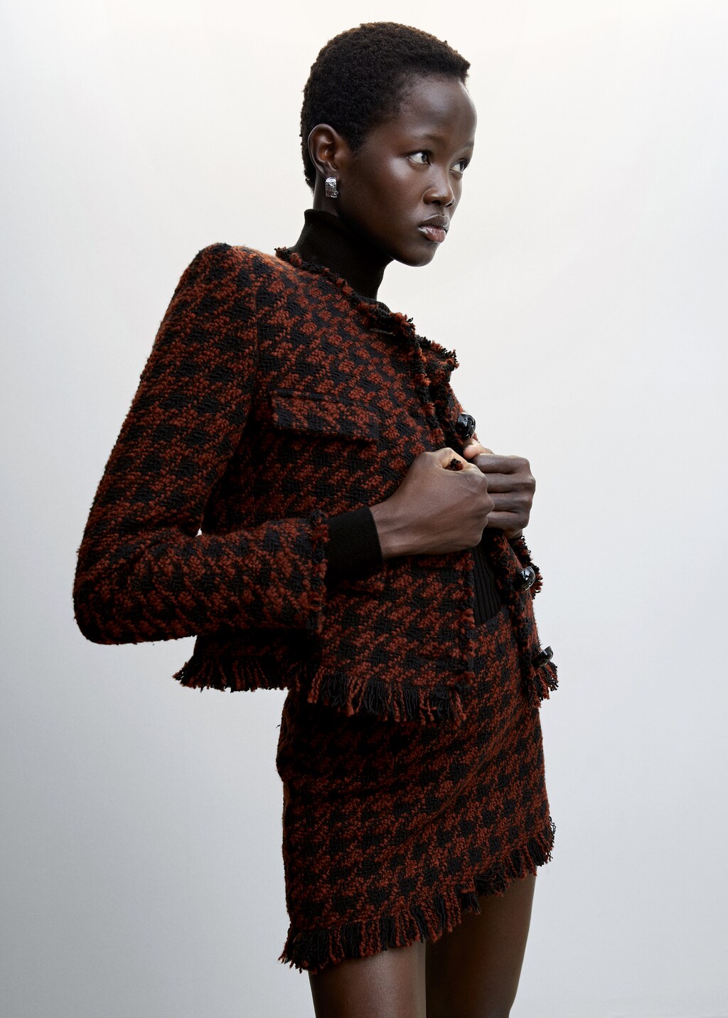 Fringed tweed jacket - Women | MANGO Libya Fringed tweed jacket - Women | MANGO Libya