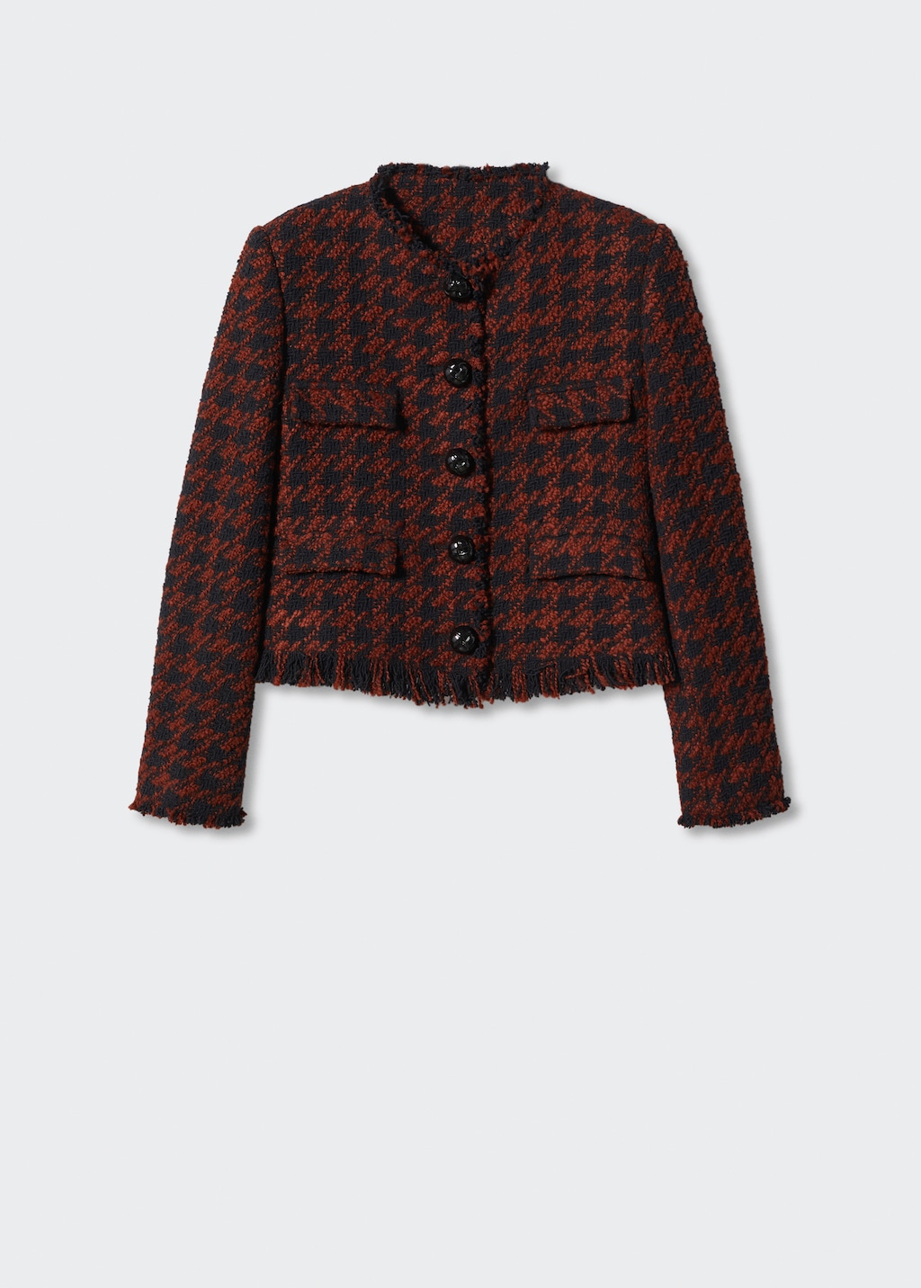 Fringed tweed jacket - Women | MANGO Libya Fringed tweed jacket - Women | MANGO Libya