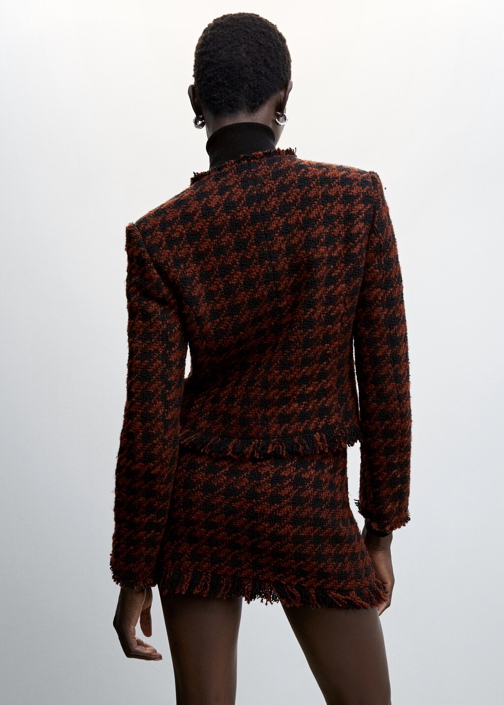 Fringed tweed jacket - Women | MANGO Libya Fringed tweed jacket - Women | MANGO Libya
