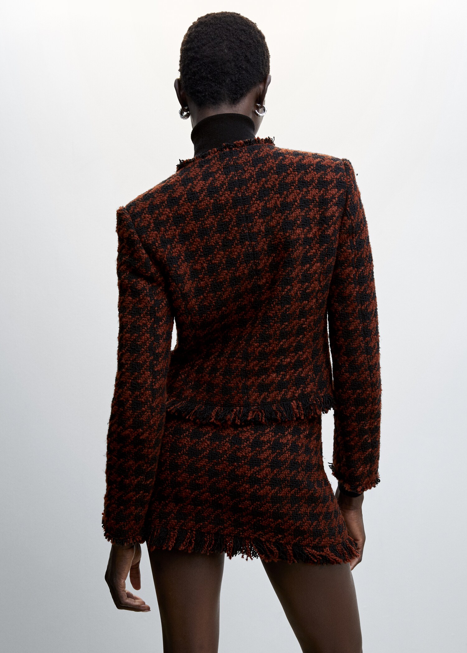 Chaqueta tweed flecos - Reverso del artículo