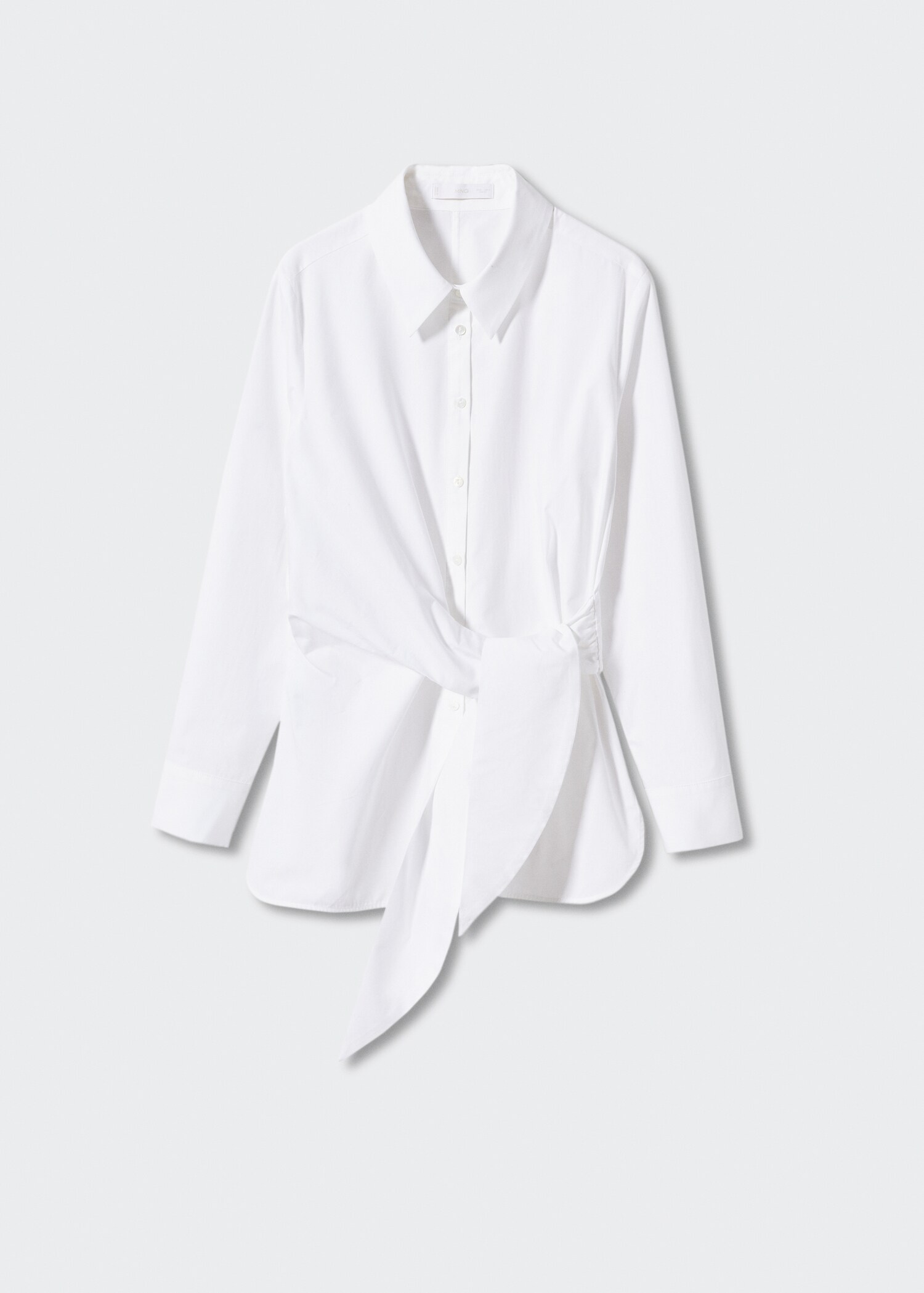 Knot cotton shirt - Article without model