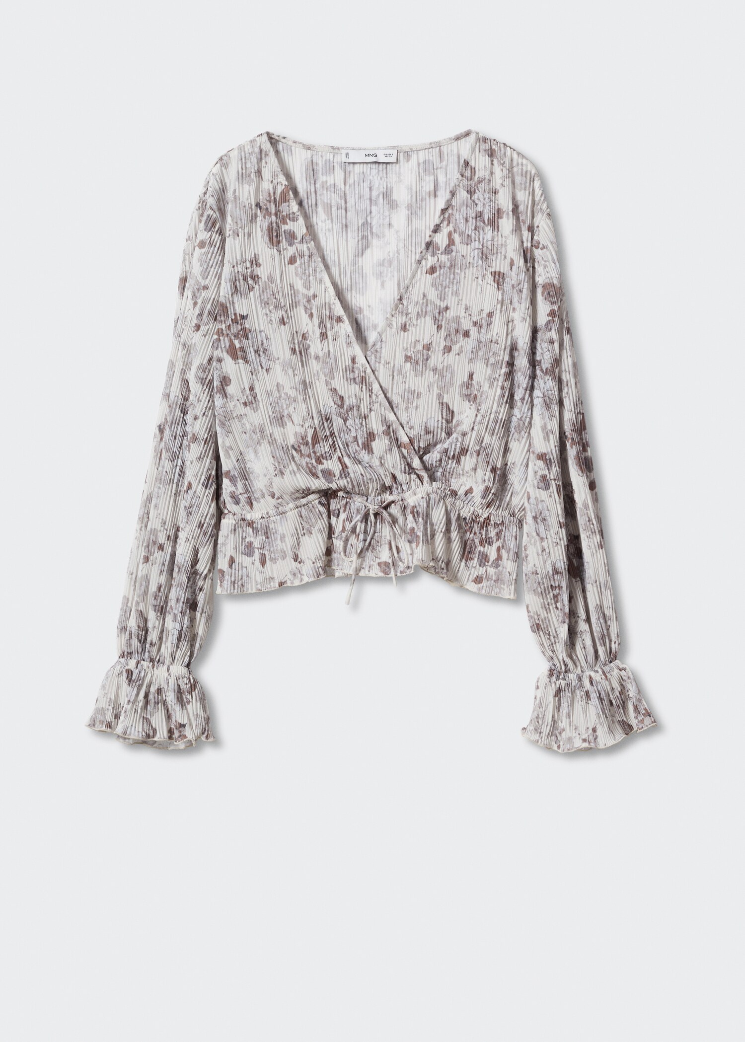 Blusa plisada flores - Artículo sin modelo