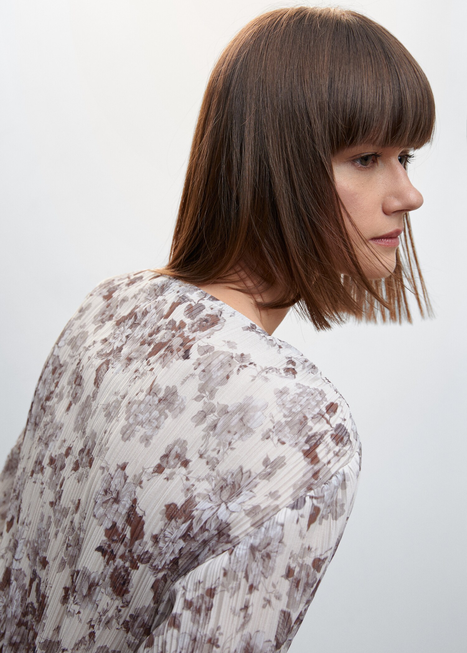 Blusa plisada flores - Detalle del artículo 1