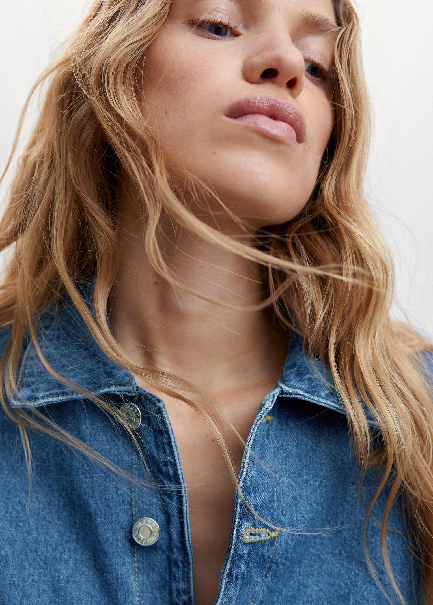 Long denim jumpsuit - Details of the article 1