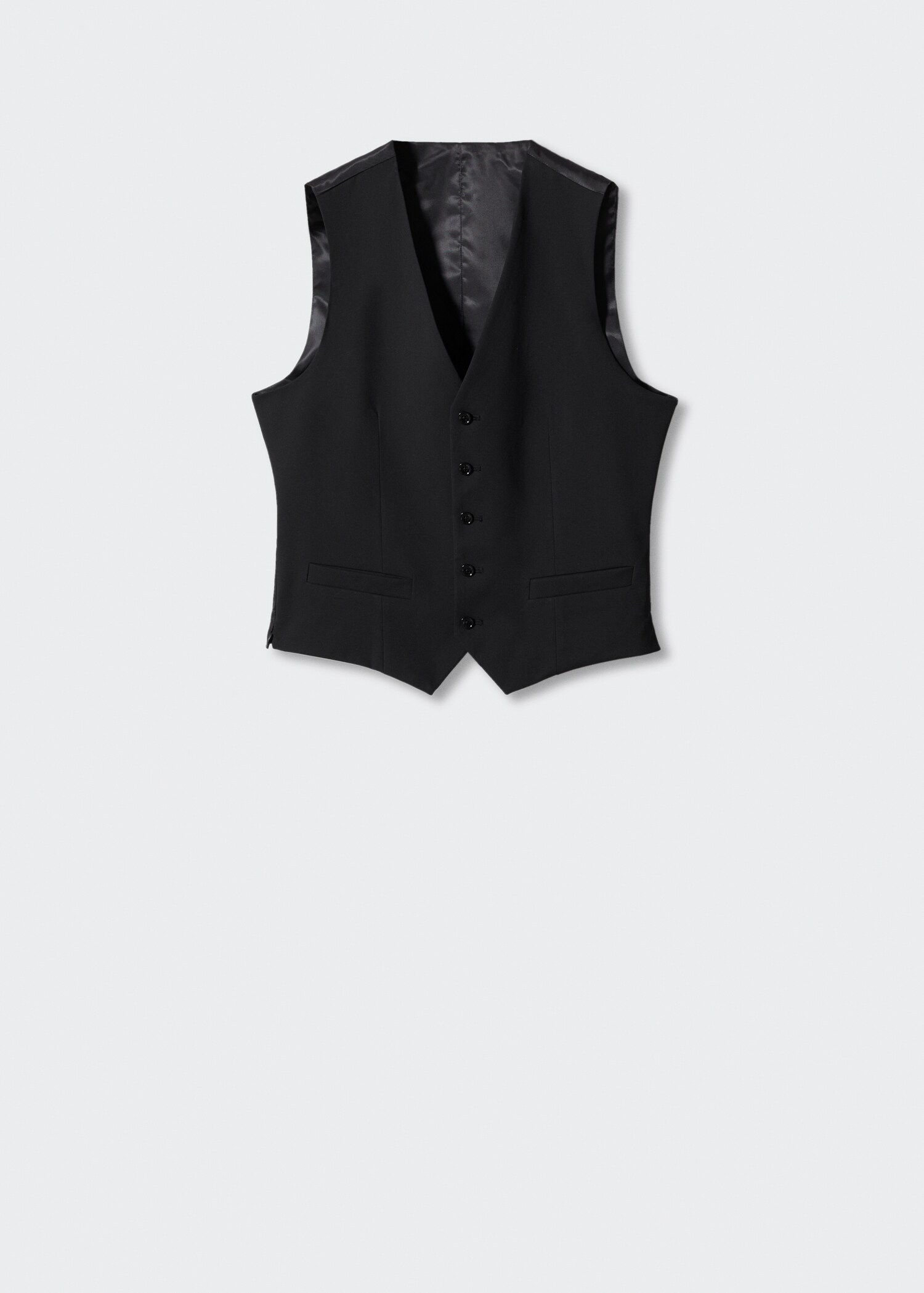 Super slim-fit suit waistcoat - Article without model