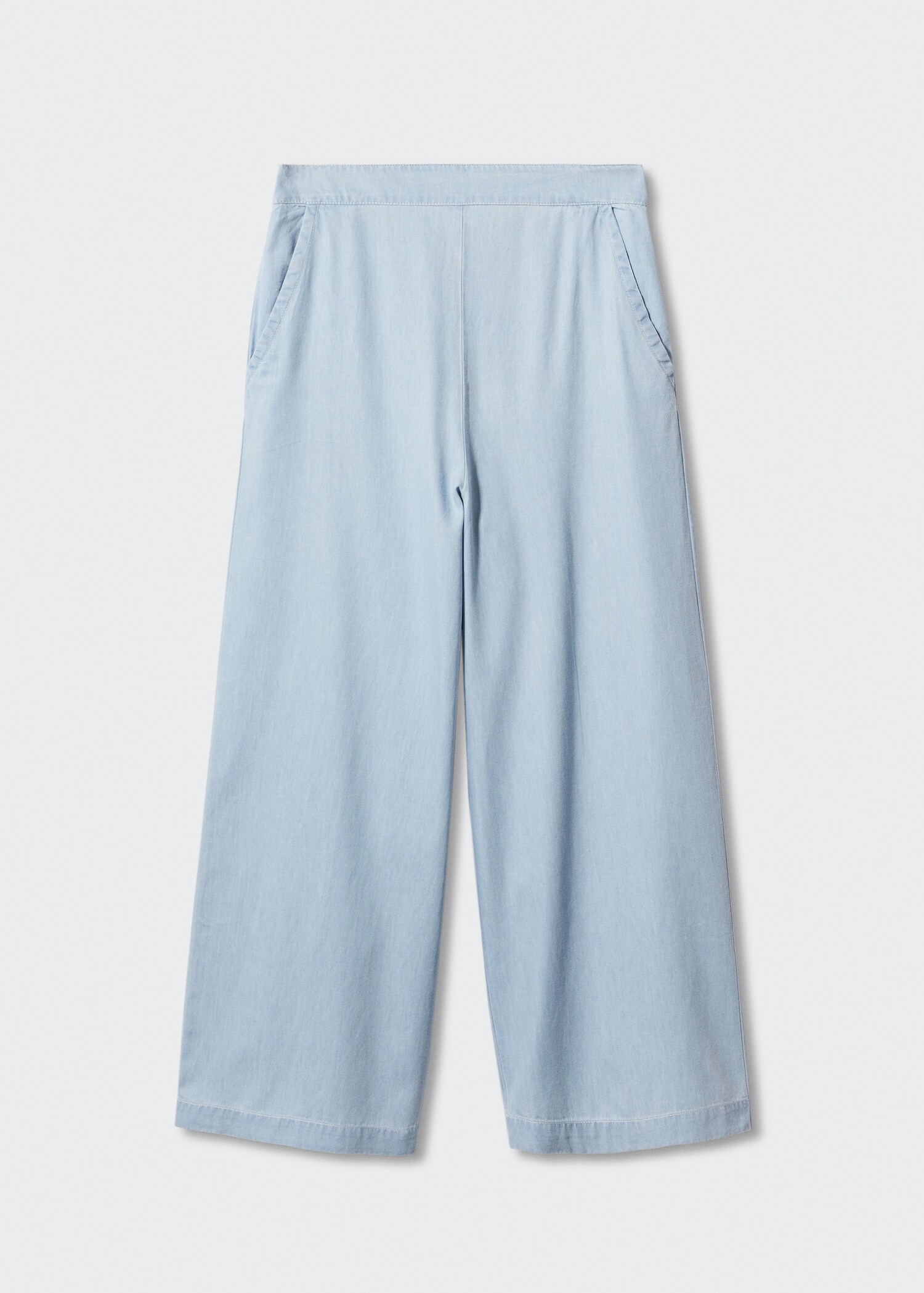 Pantalon style jupe-culotte coton Tencel - Article sans modèle