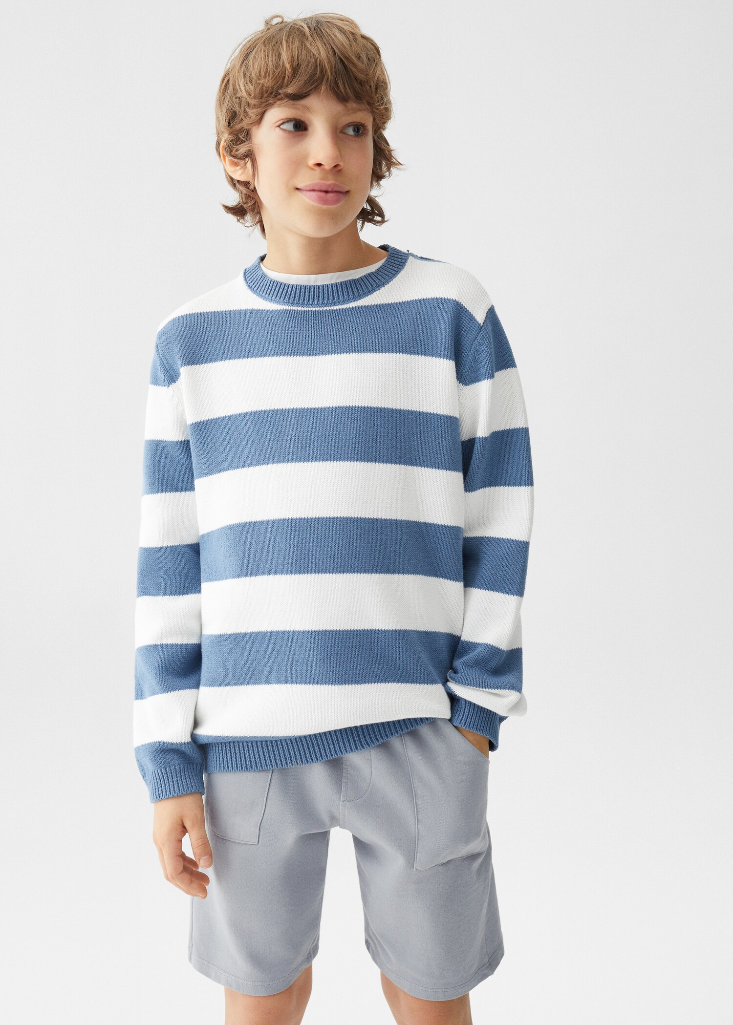 Jersey punto rayas - Plano medio