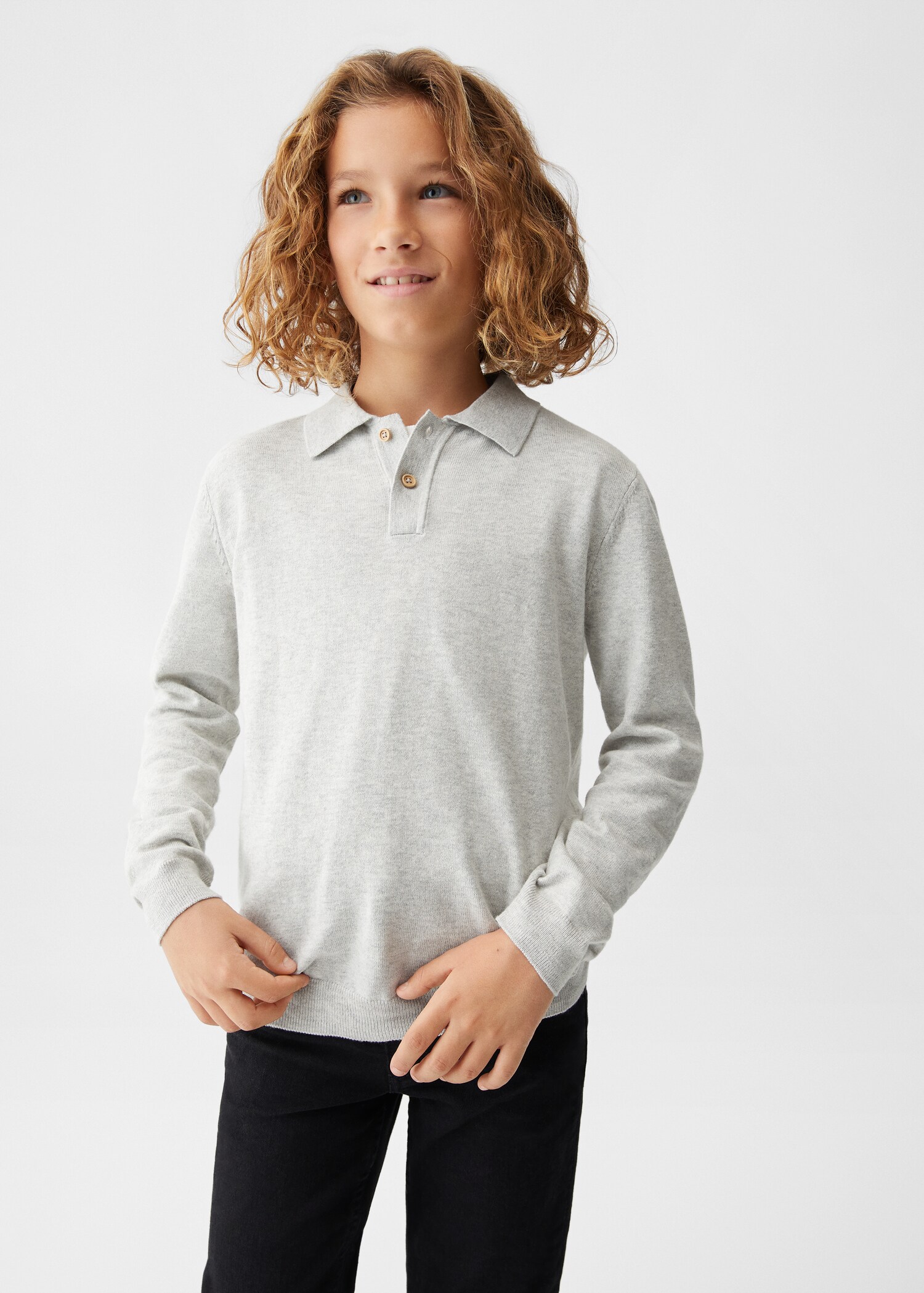 Jersey cuello polo - Plano medio
