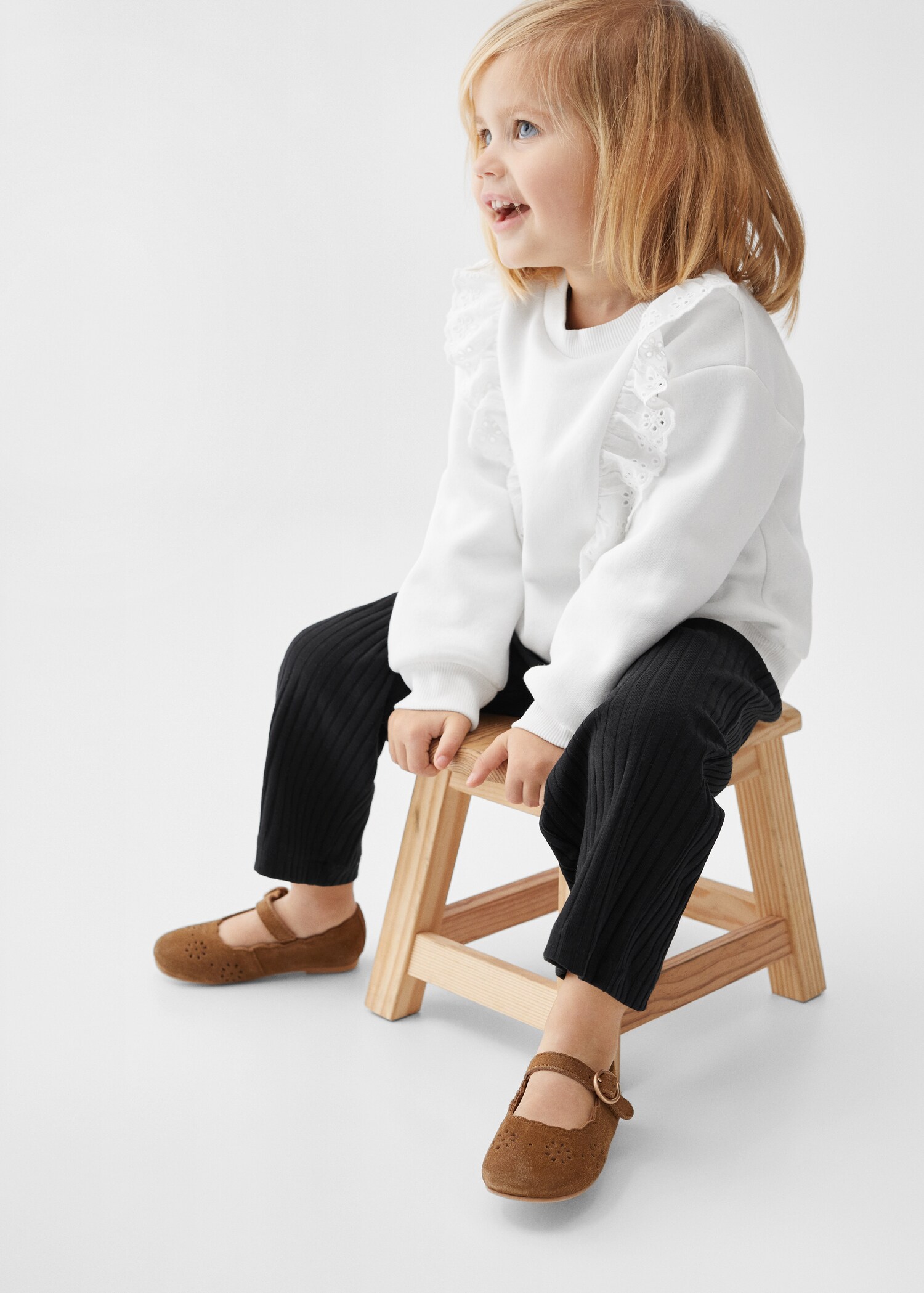 Culotte bukse med ribber - Artikkeldetalj 1