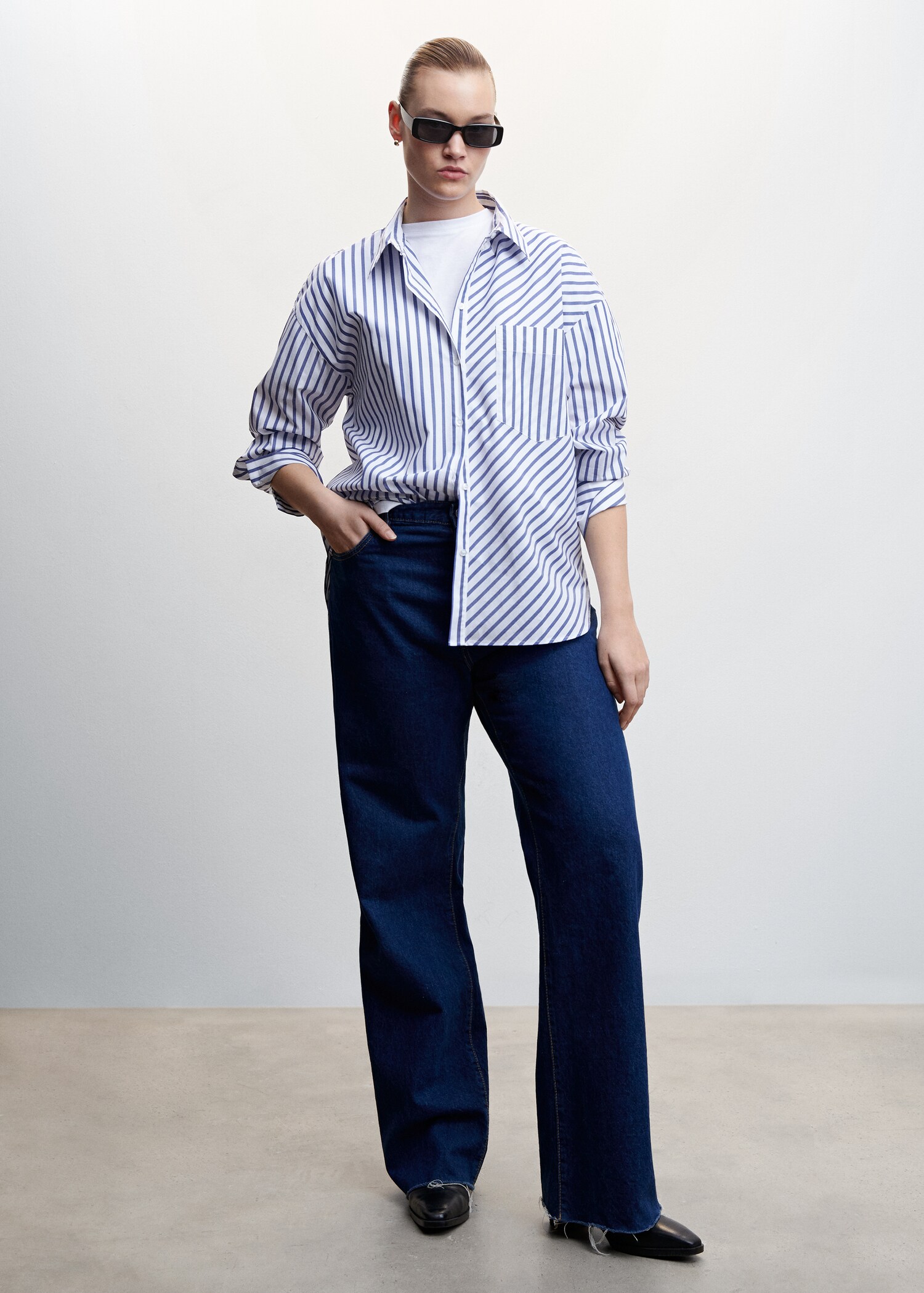 Camisa oversize algodón rayas - Detalle del artículo 3