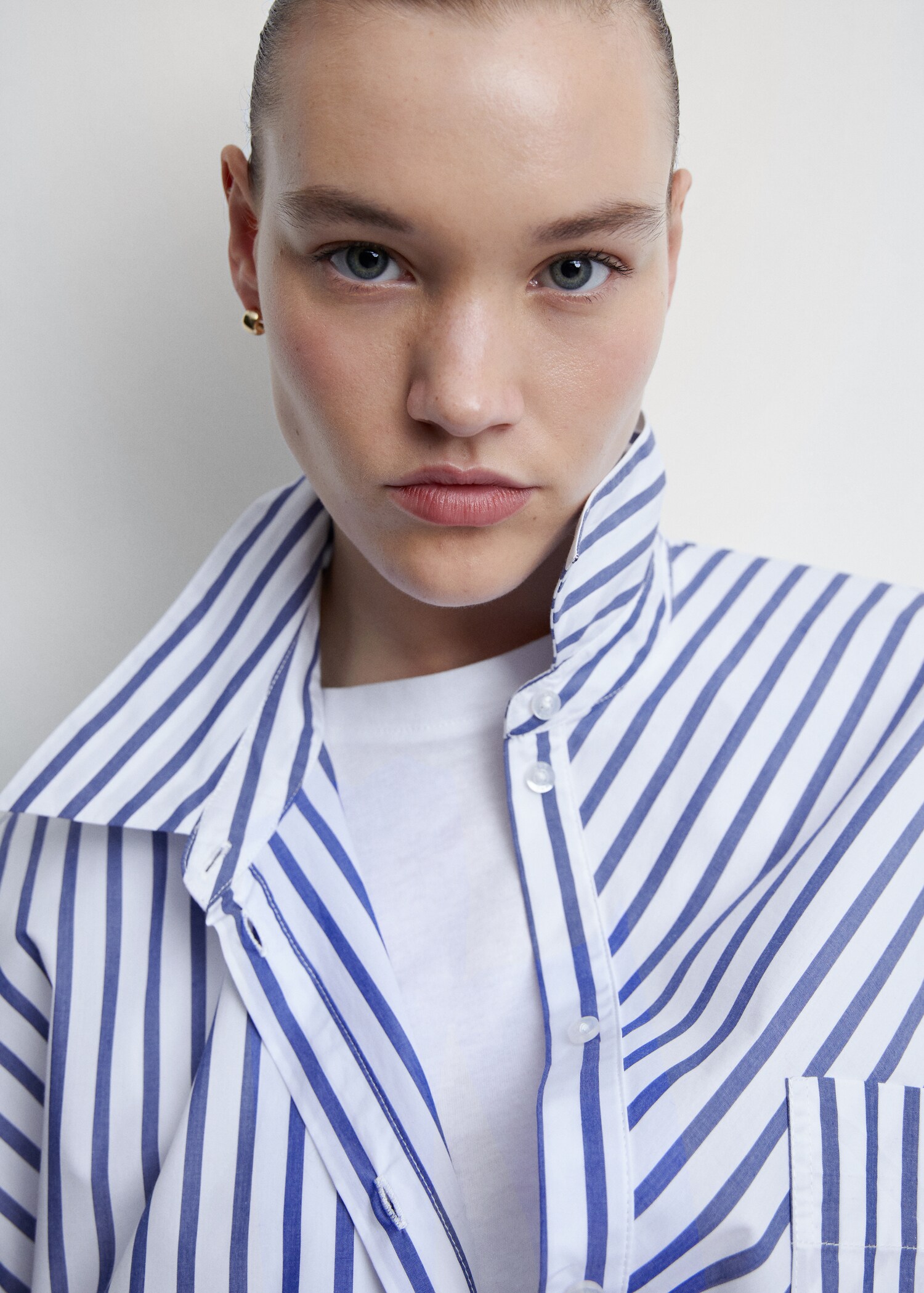 Camisa oversize algodón rayas - Detalle del artículo 4