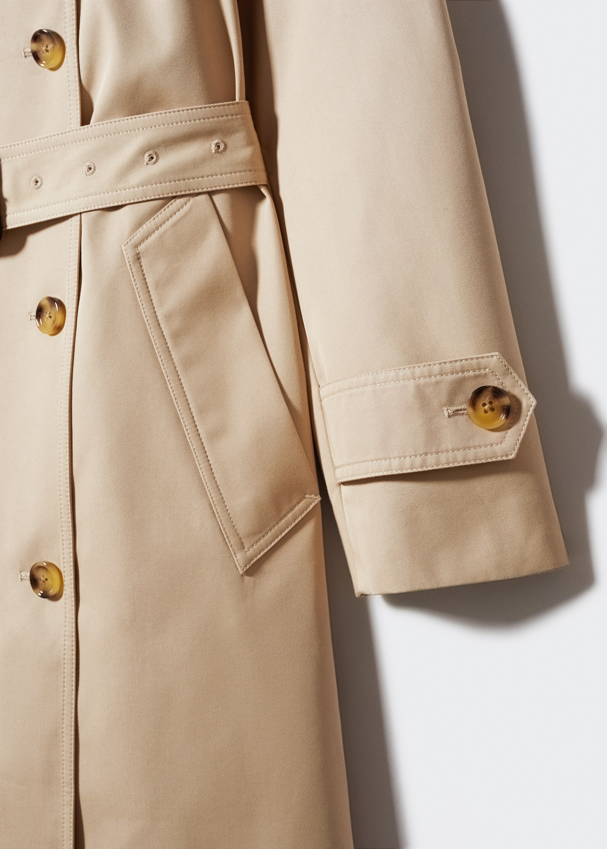 Classic long trench coat - Details of the article 8