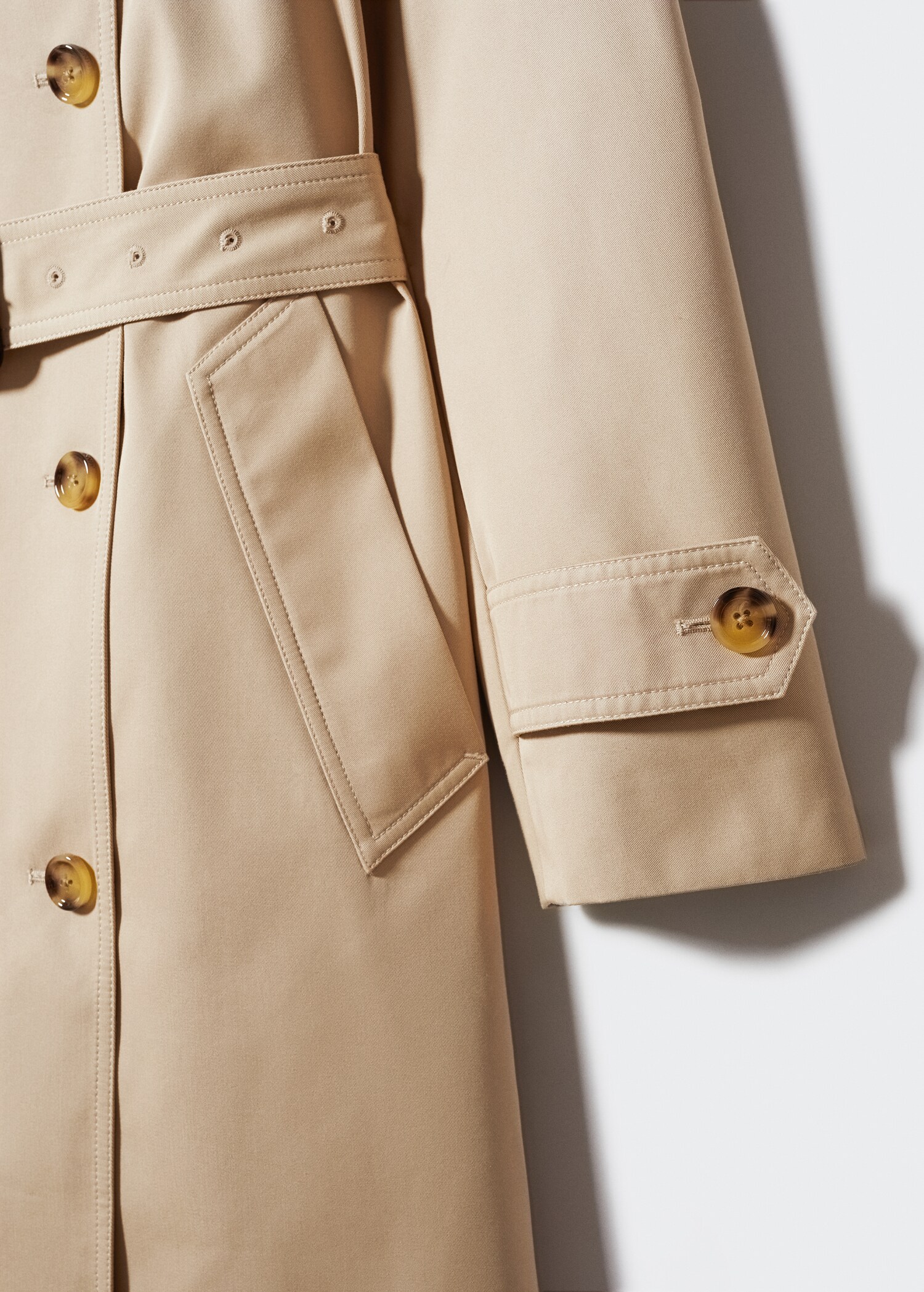 Classic long trench coat - Details of the article 8