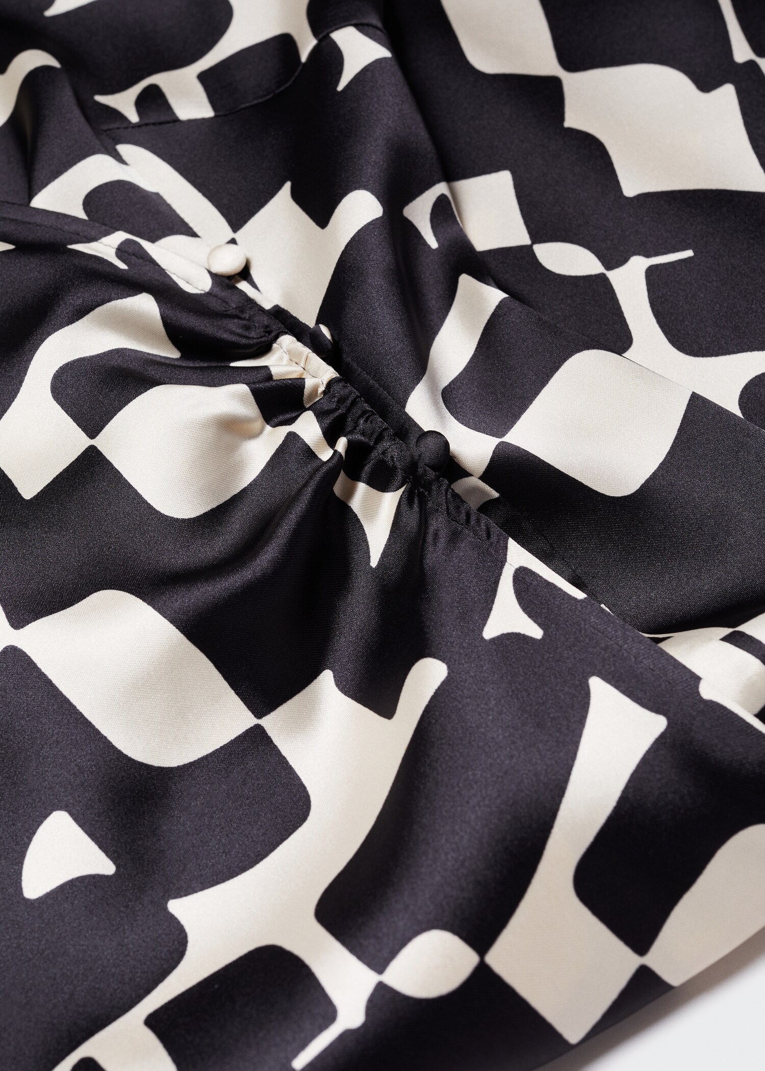 Printed satin dress - Details of the article 8
